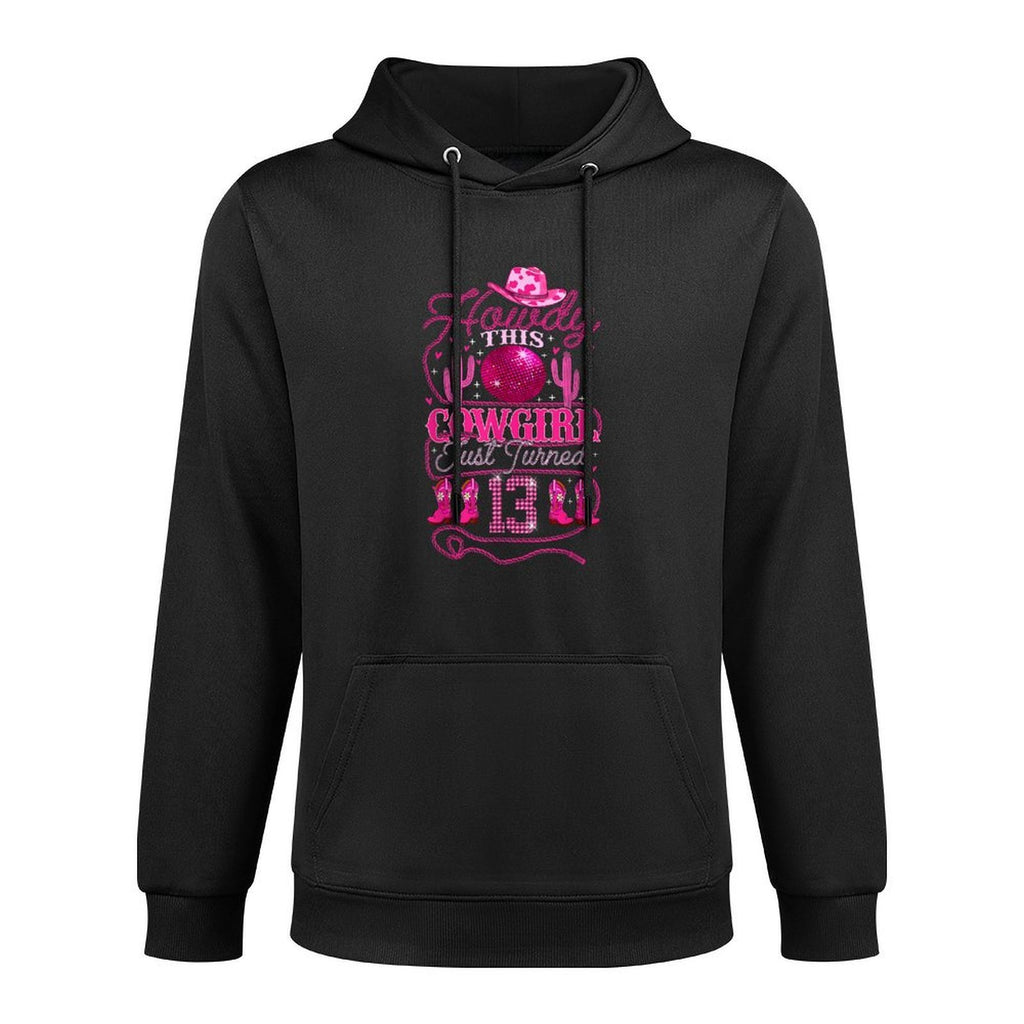 13yr Birthday Cowgirl Western 13 Year Old Girl 13th Birthday Unisex Design Hoodie