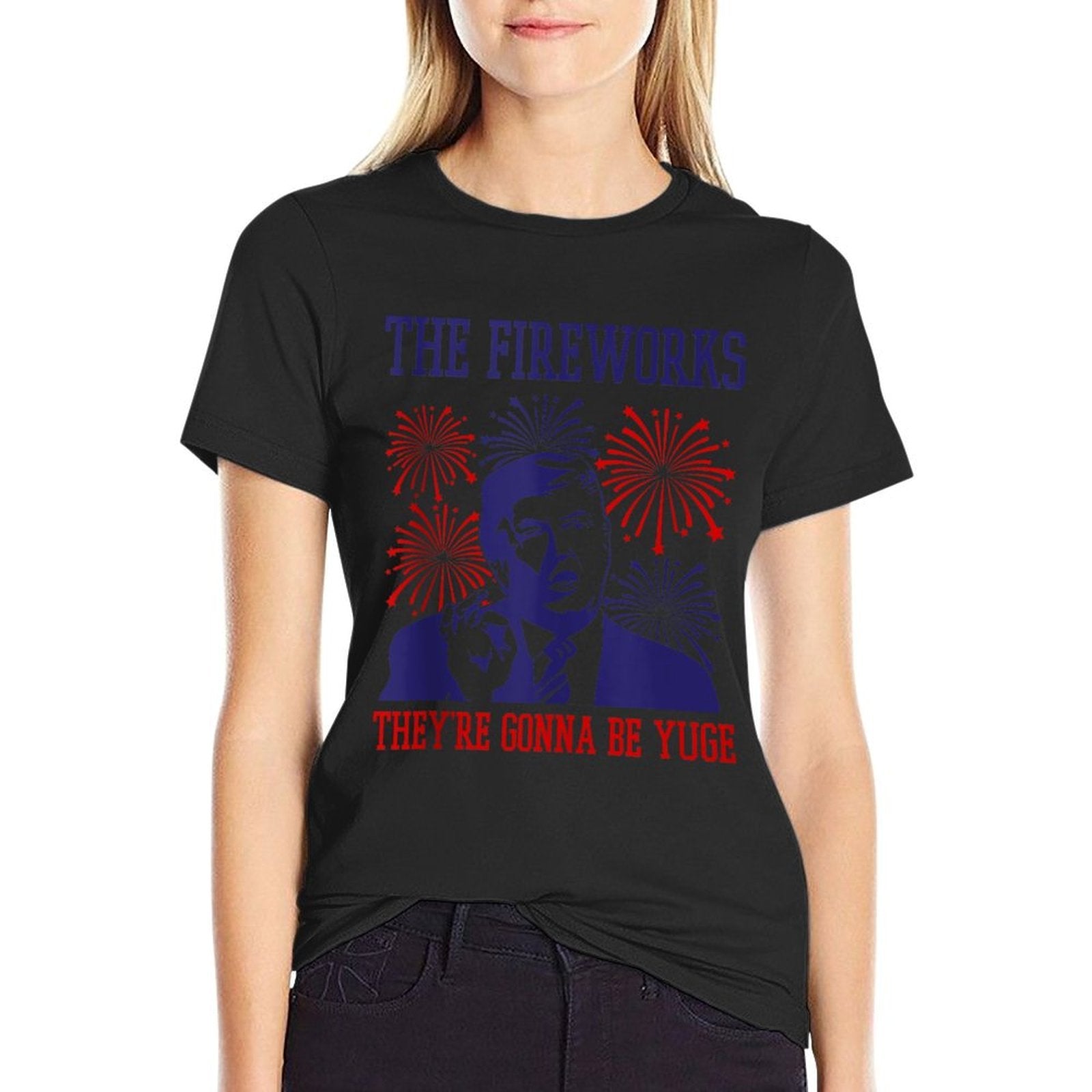 Funny Trump Quote Fireworks 4th Of July  Moisture-wicking T-Shirt