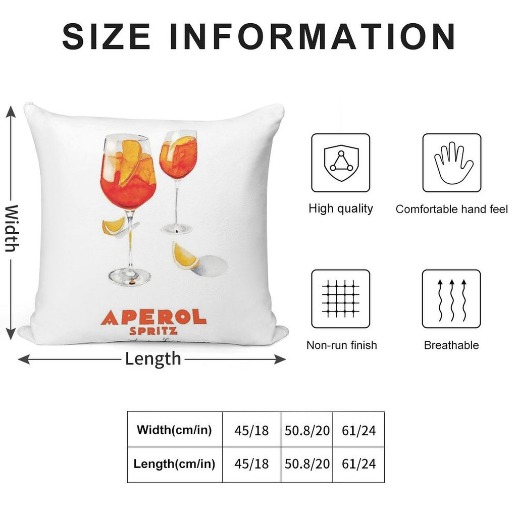 Aperol! Spritz Poster Soft Ultra-Soft Texture Throw Pillow