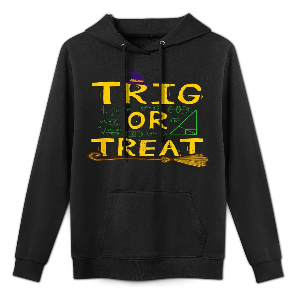 Halloween Math Teacher Trig Or Treat Student School College Casual Wear Hoodie