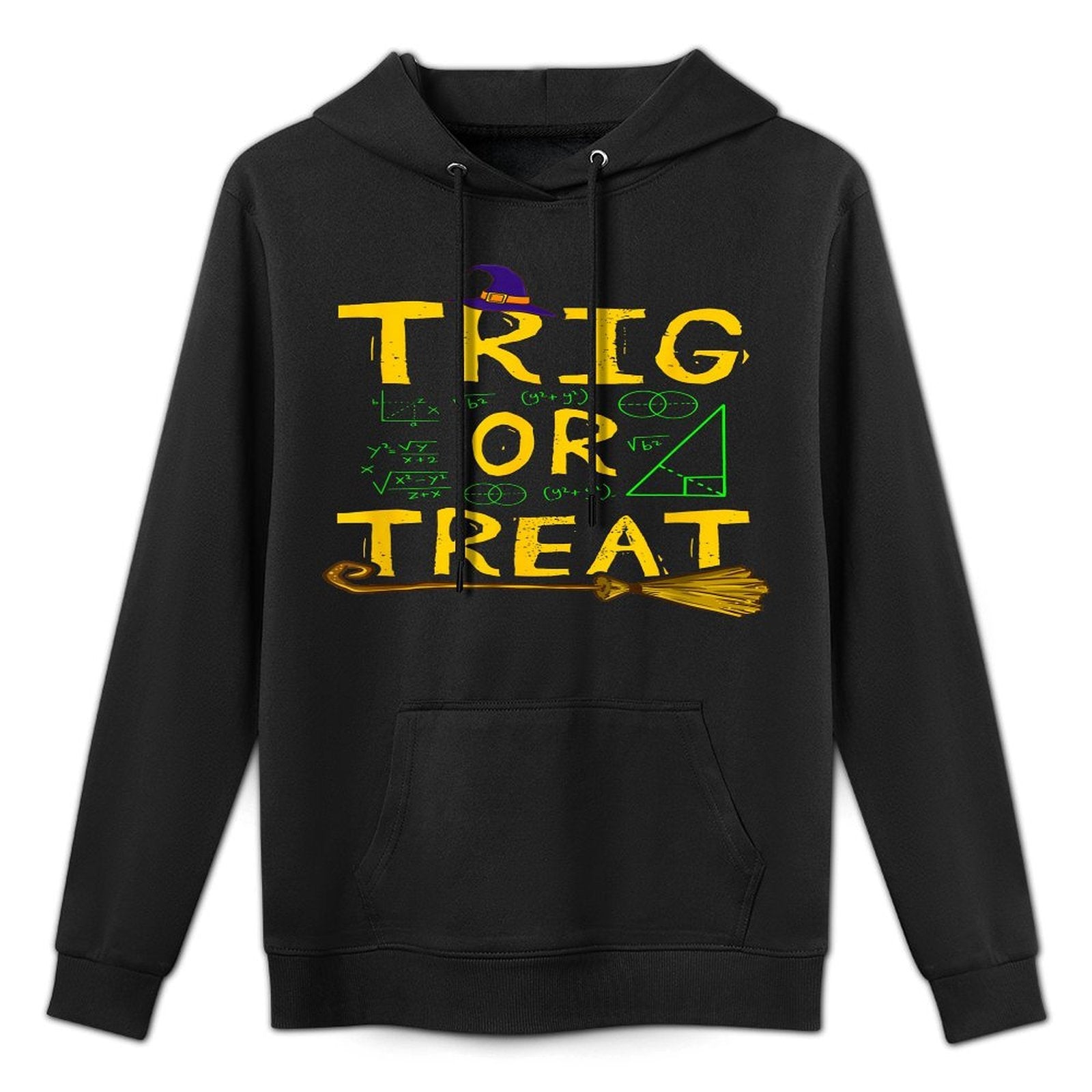Halloween Math Teacher Trig Or Treat Student School College Casual Wear Hoodie