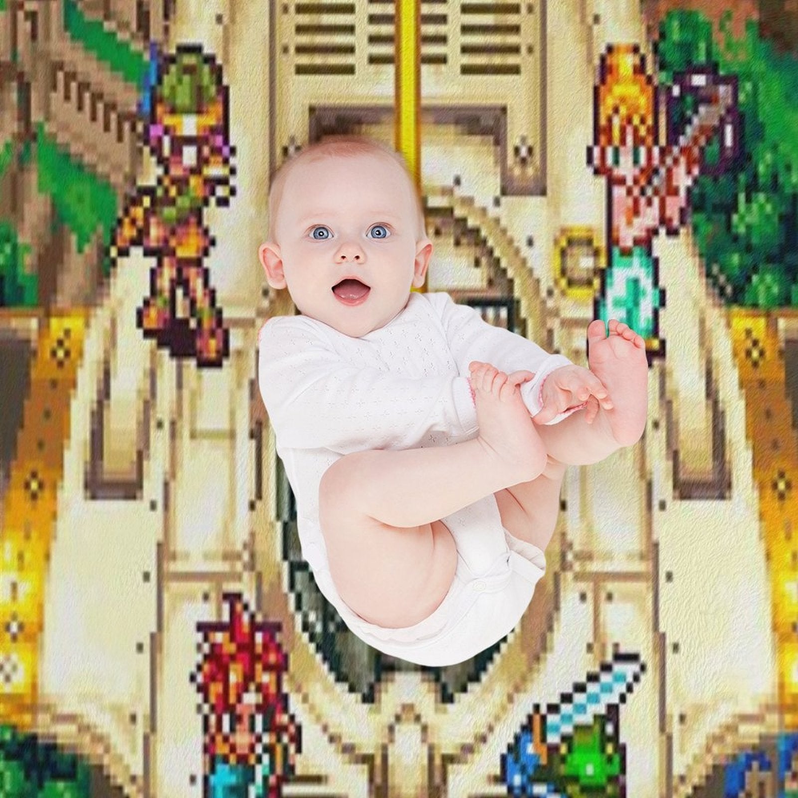 Chrono Trigger Epoch Eco-conscious Throw Blanket