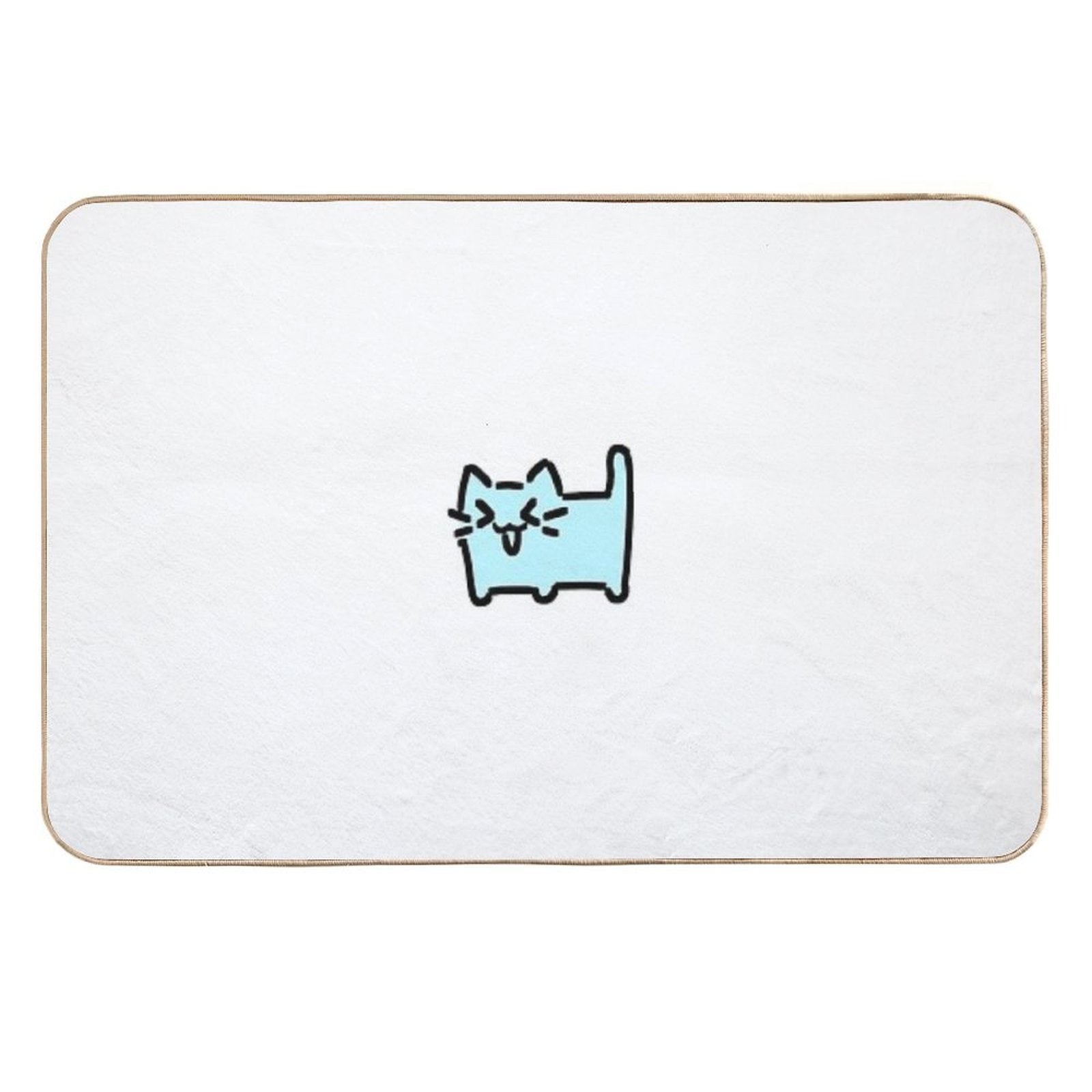 XD Cat - Pastel Blue  Odorless Bath Mat