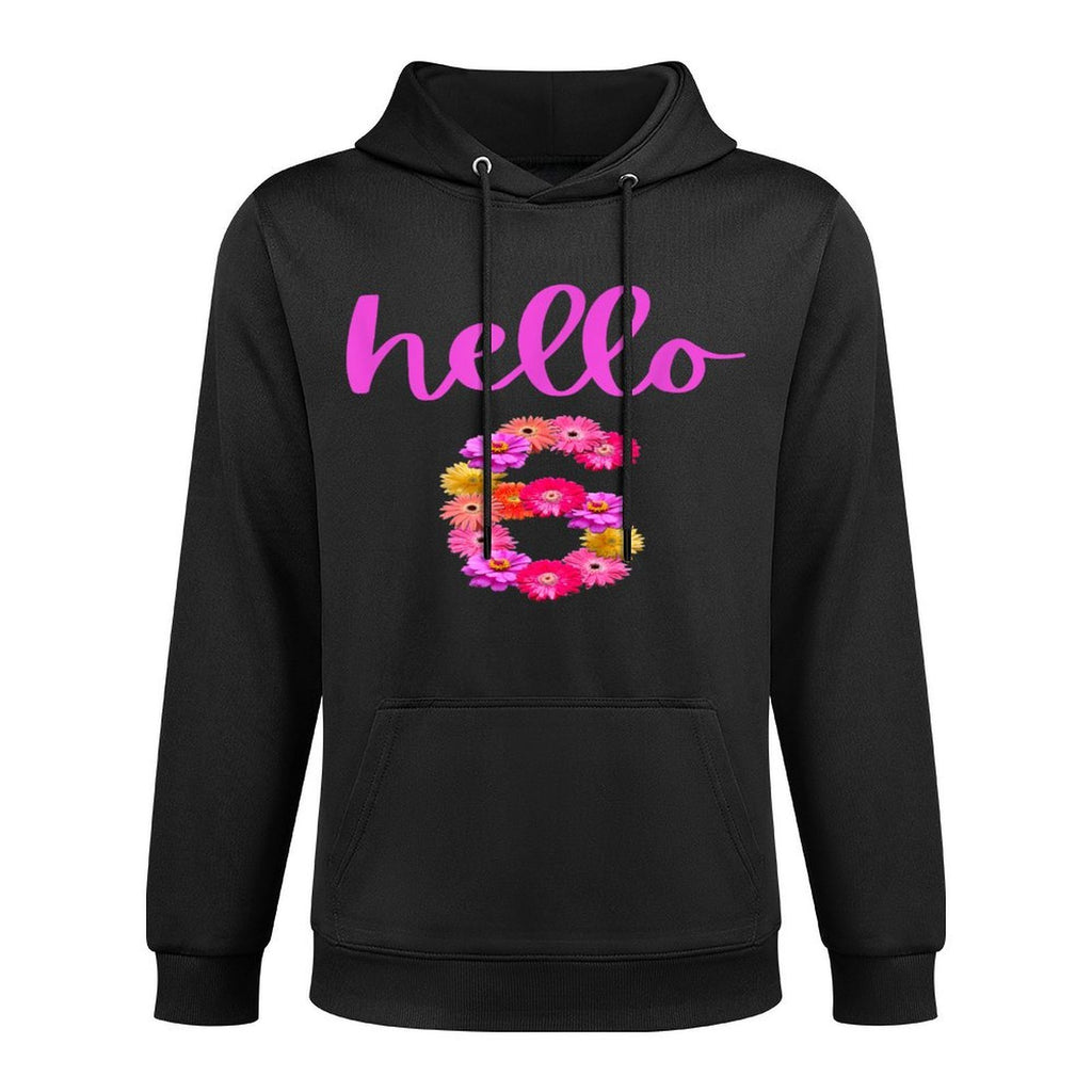 6 Year Old Birthday Flower Hello 6 Its My 6th Birthday Breathable Fabric Hoodie
