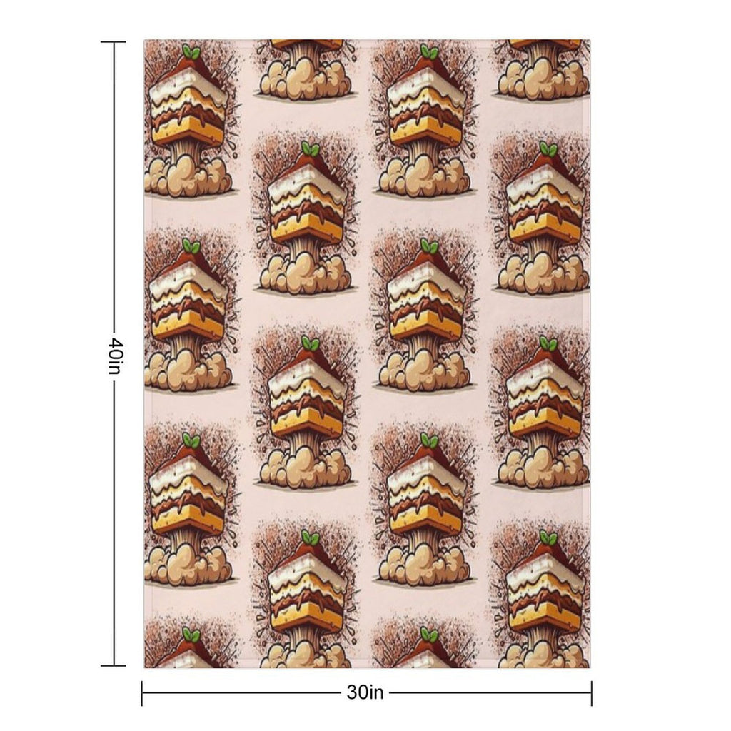 Exploding Tiramisu Multi-functional Throw Blanket