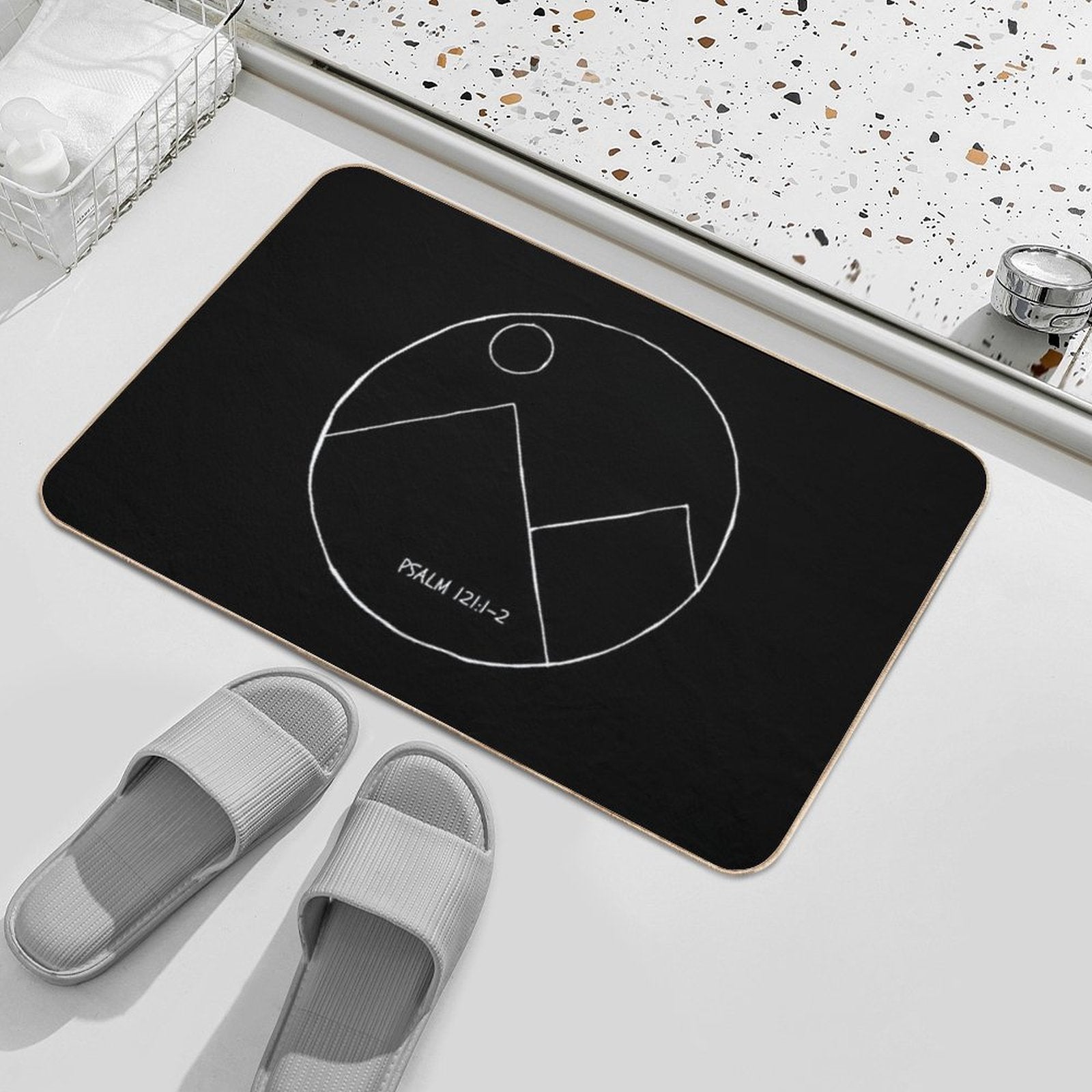 Psalm 1211-2  Non-Slip Bath Mat