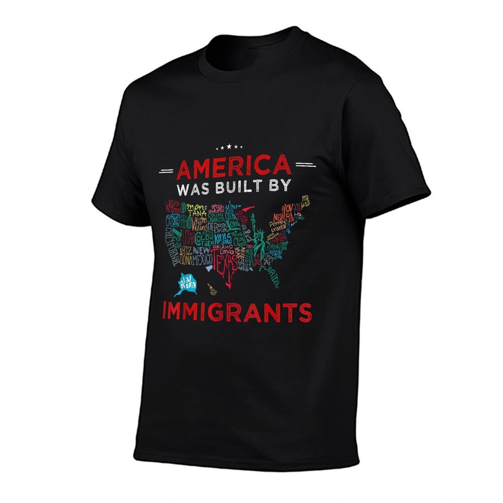 America Was Built by Immigrants Diversity Immigration Rights  Odor-resistant T-Shirt