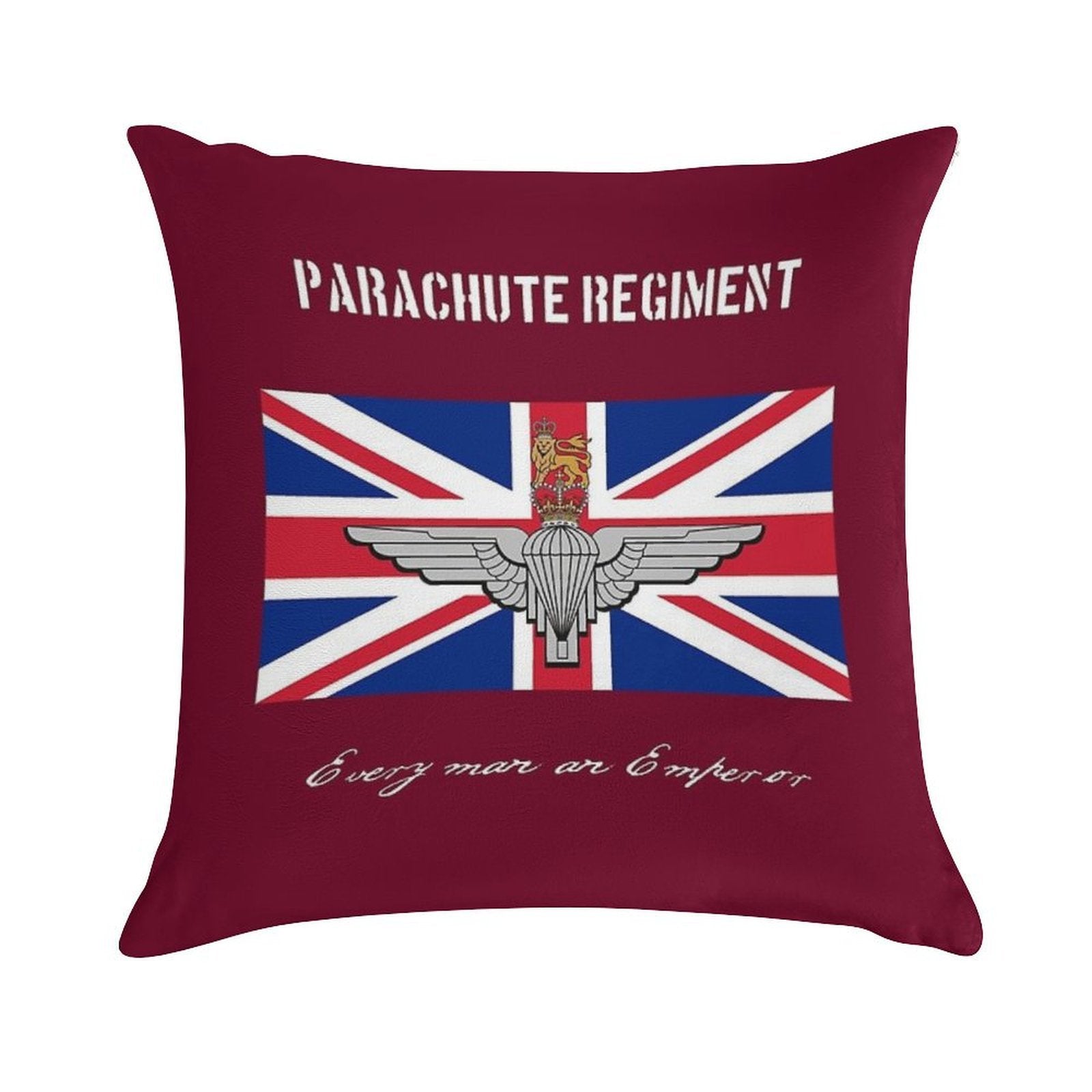 Parachute Regiment (UK) Every Man An Emperor Soft Warmth Comfort Throw Pillow
