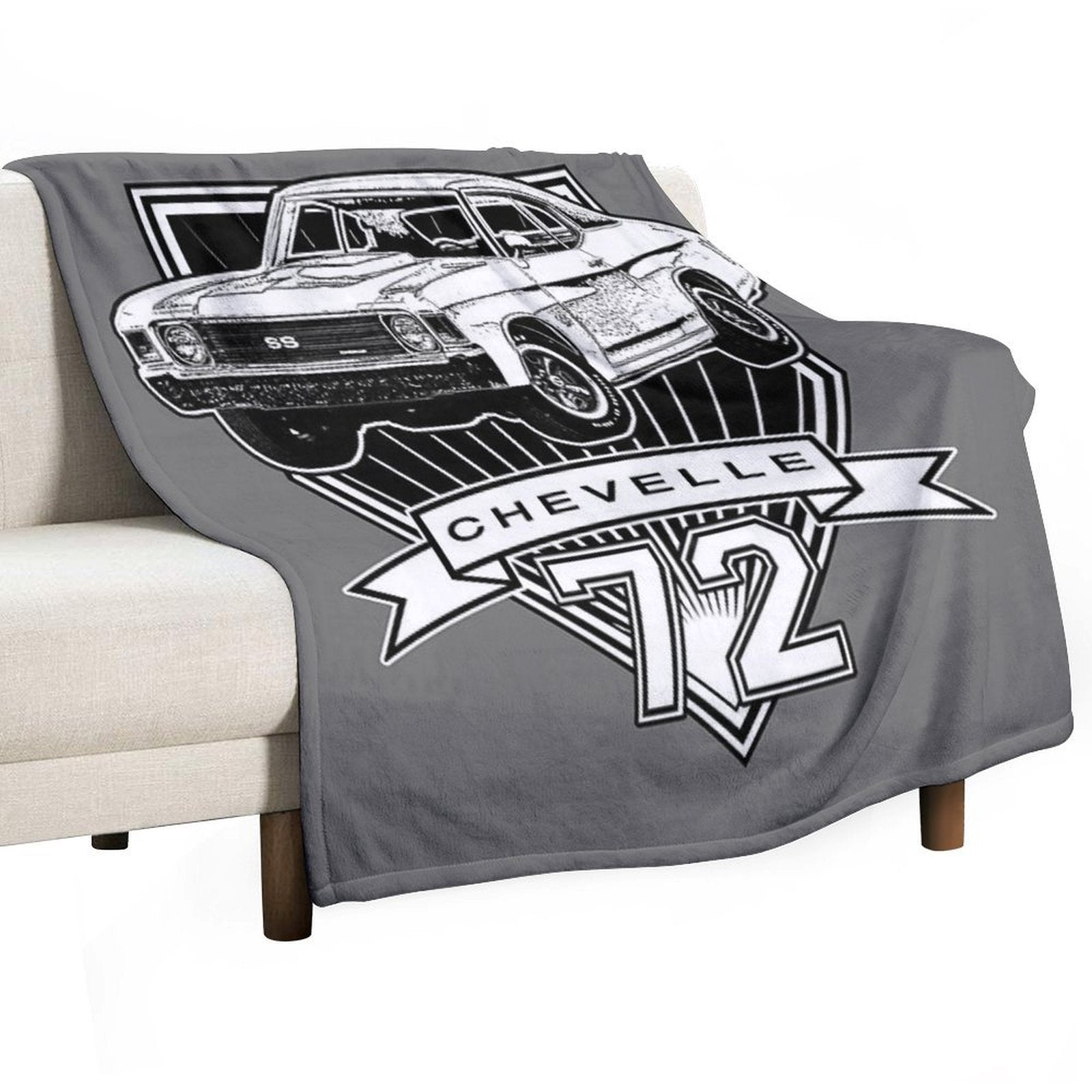 1972 Chevelle Shrink-resistant Throw Blanket