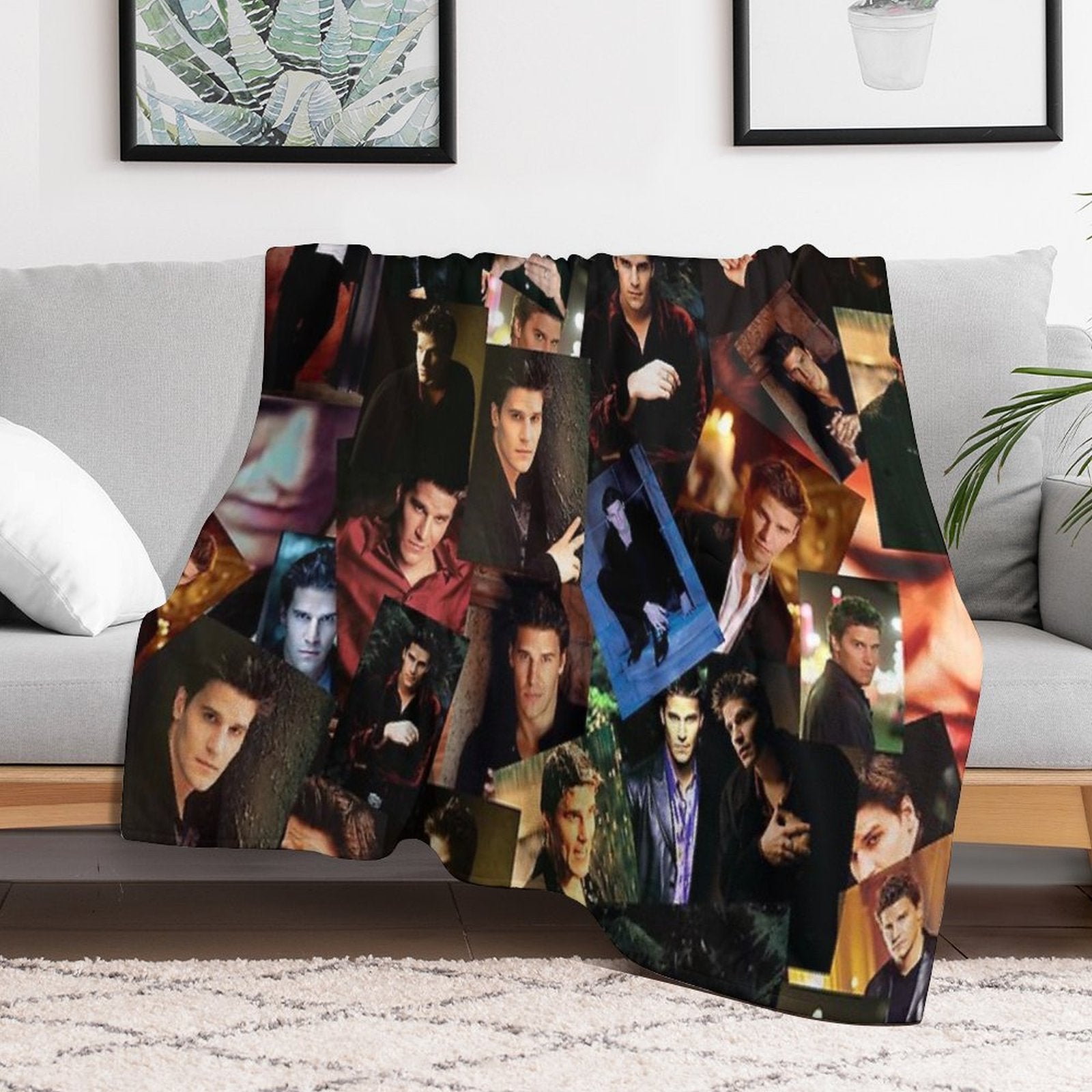 Angel Collage Shrink-resistant Throw Blanket