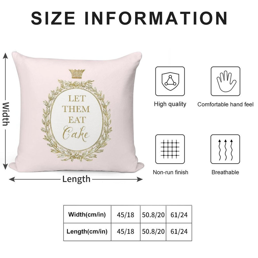 Let Them Eat Cake Soft Warmth Comfort Throw Pillow