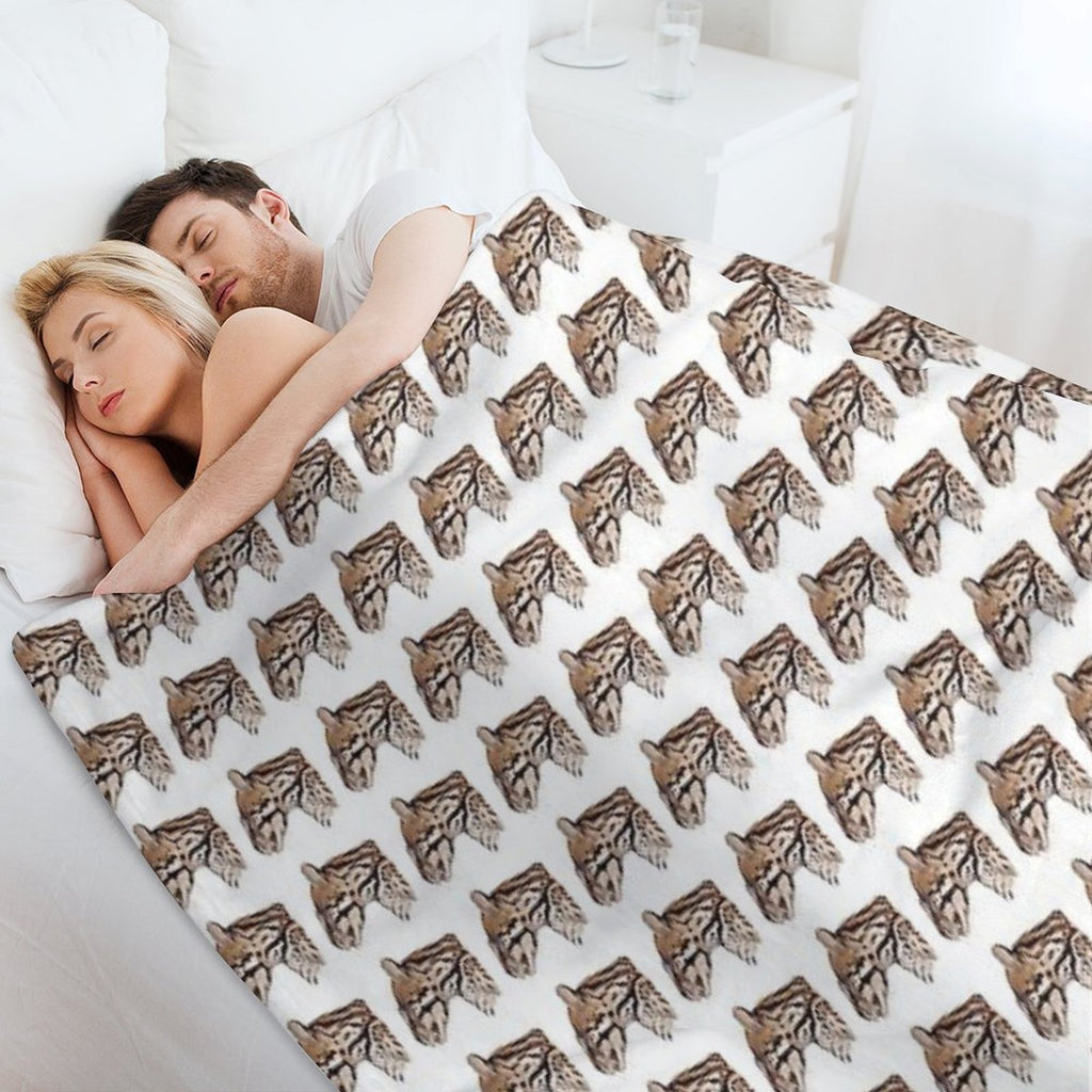 Margay Cat Plush Throw Blanket