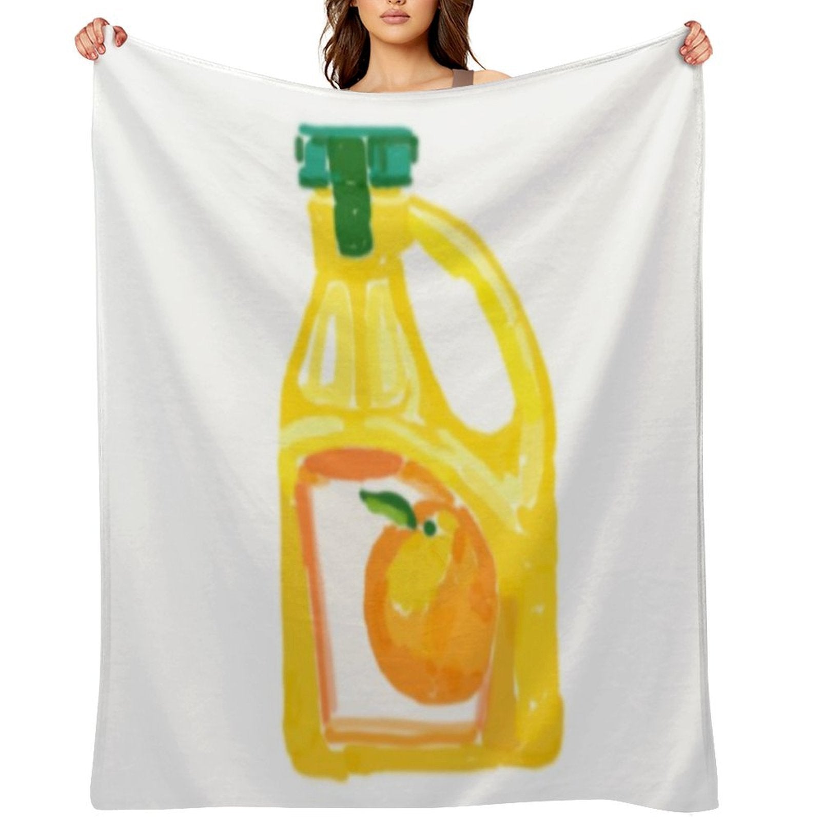 Orange Juice Premium Throw Blanket