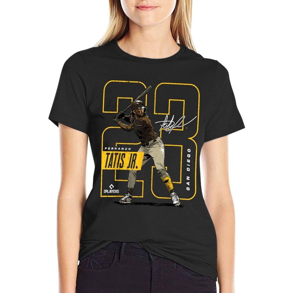 License Champs Fernando Tatis Jr  San Diego MLB Player League  MLBTAT4037, Small, Brown  Eco-friendly Material T-Shirt