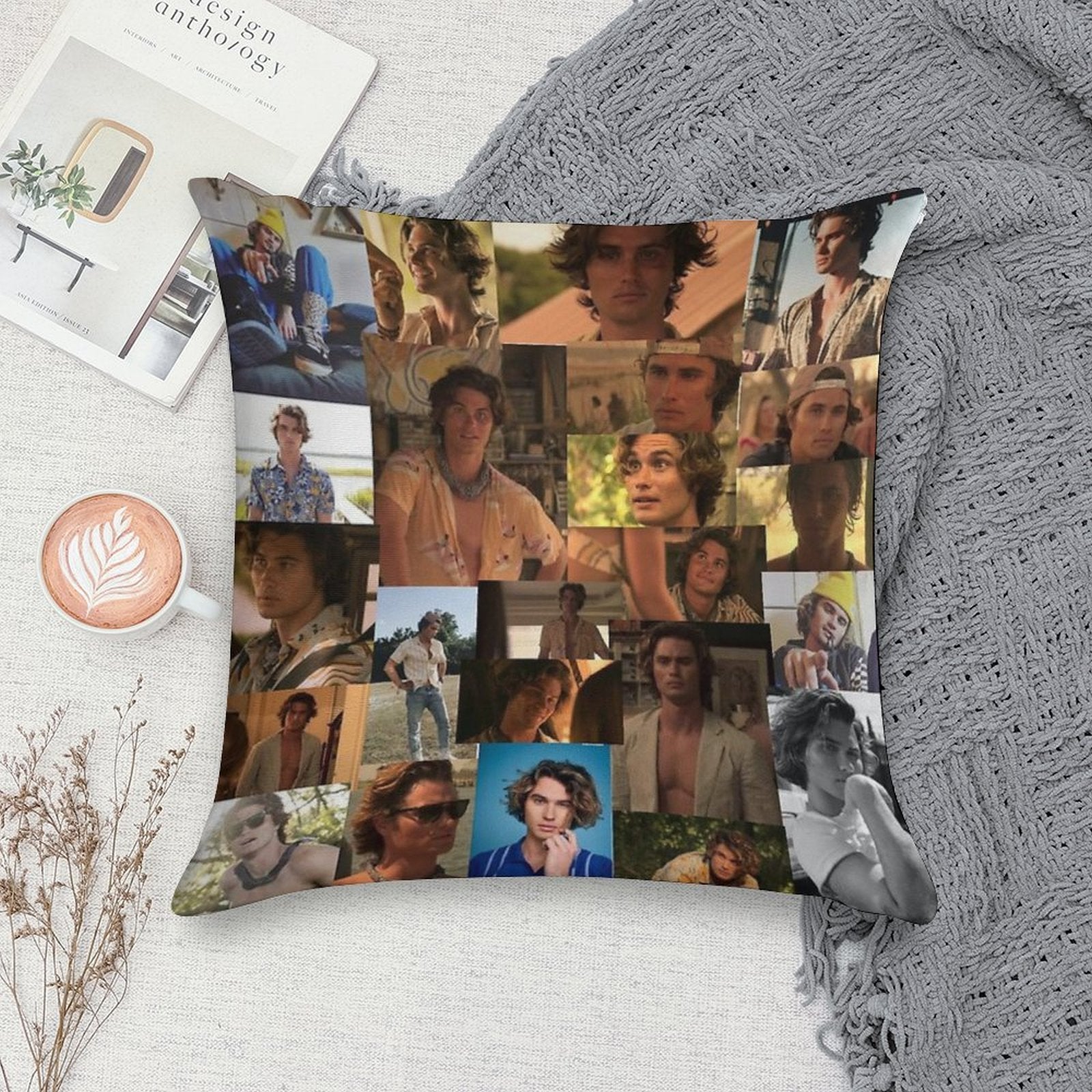 John B (Chase Stokes) Soft Anti-Pilling Throw Pillow