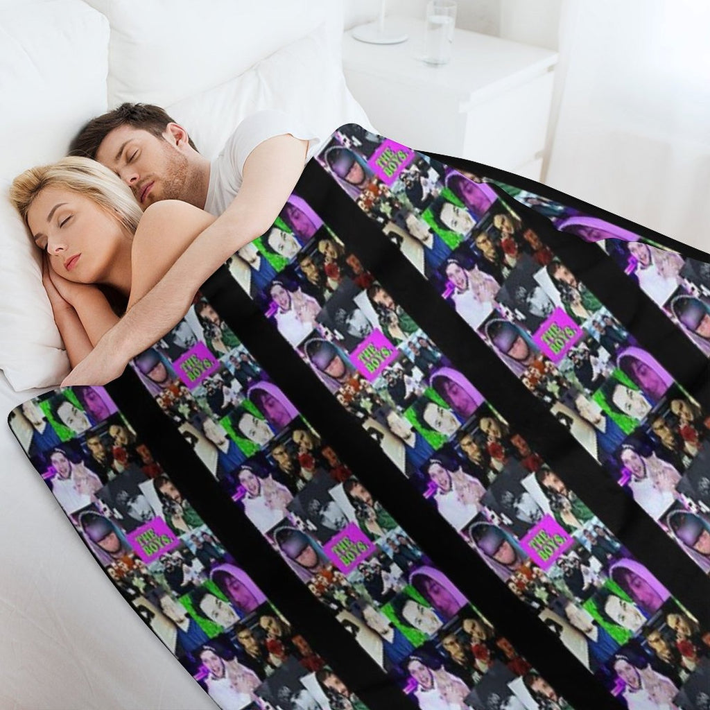 The Boys Collage Eco-conscious Throw Blanket