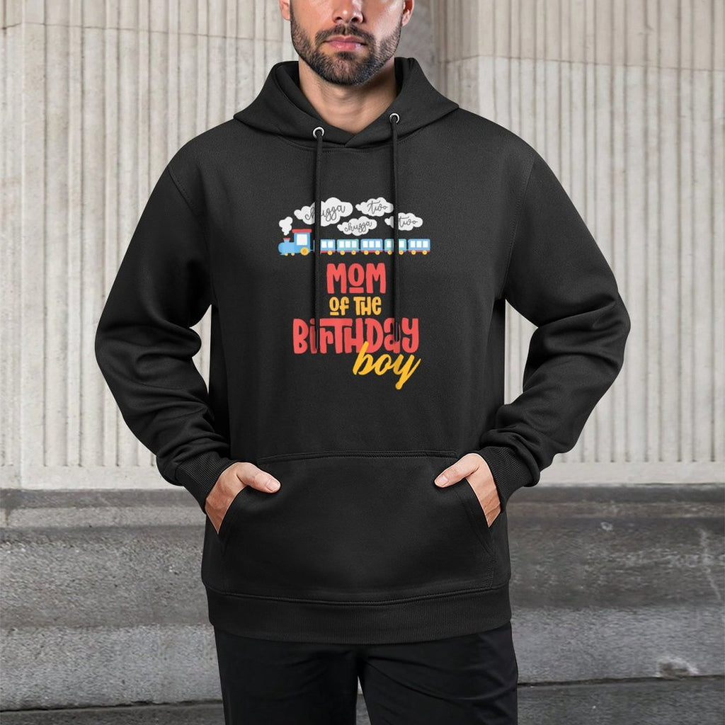 Mom Birthday Boy Train I'm 2 Two Yr Old Chugga Engine Machine Washable Hoodie