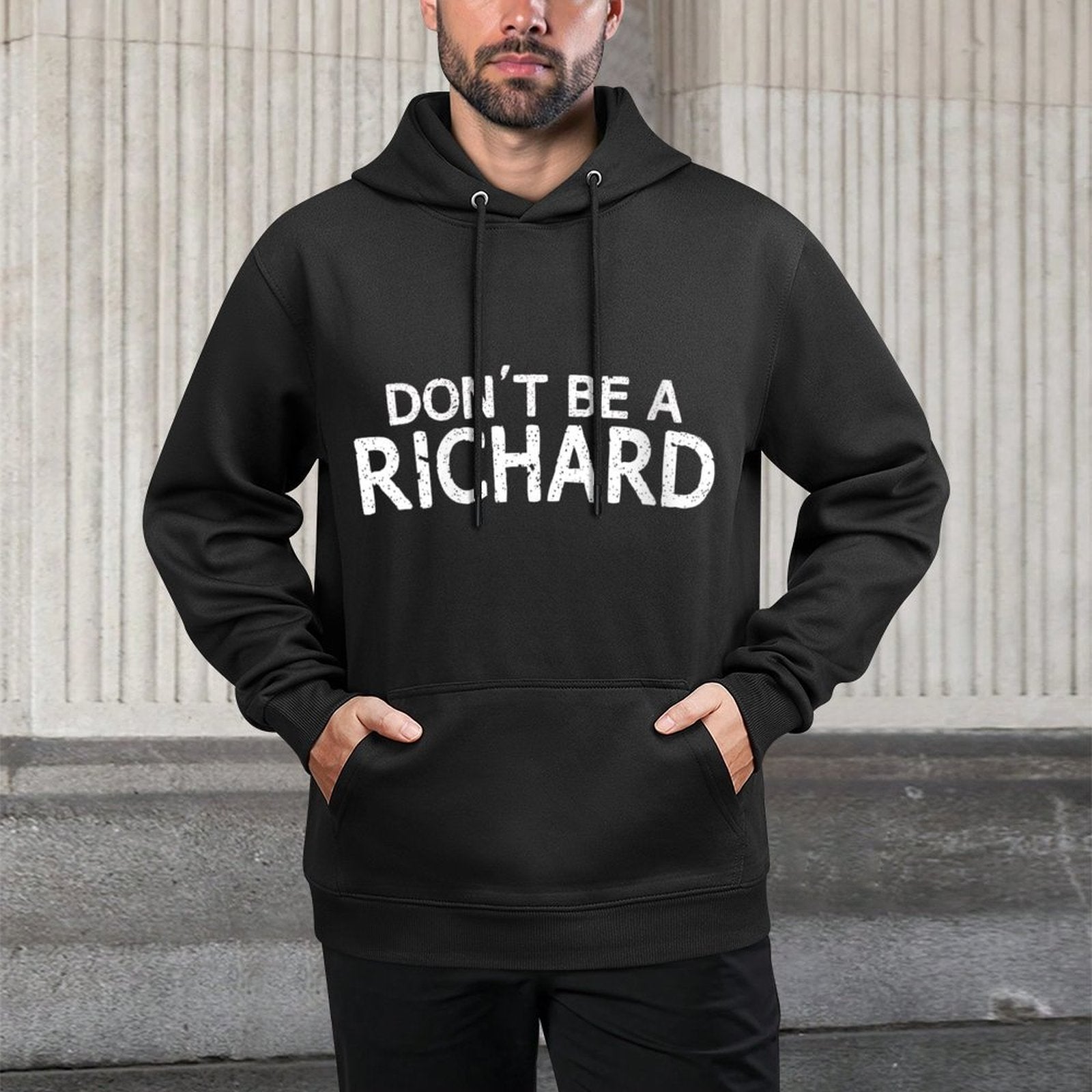 Womens Dont Be A Richard Sarcastic Joke Funny Saying Meme Breathable Fabric Hoodie