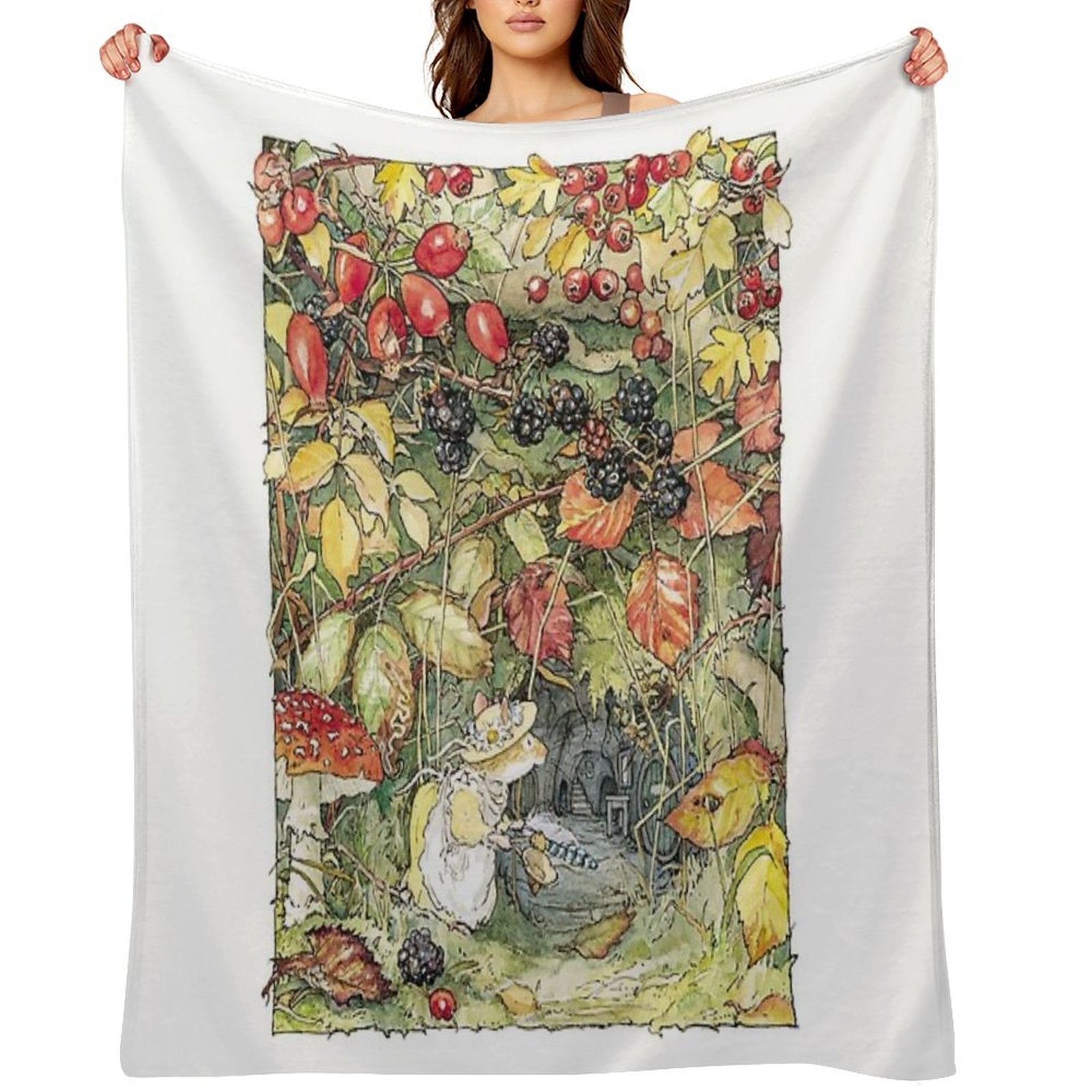 Primrose at The Entrance to The Tunnels Eco-conscious Throw Blanket