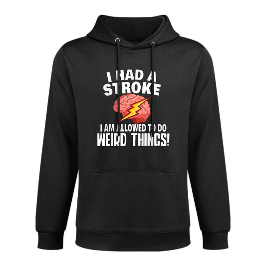 Stroke Survivor Stroke Awareness Rehab - Weird Things Medium-Weight Fabric Hoodie