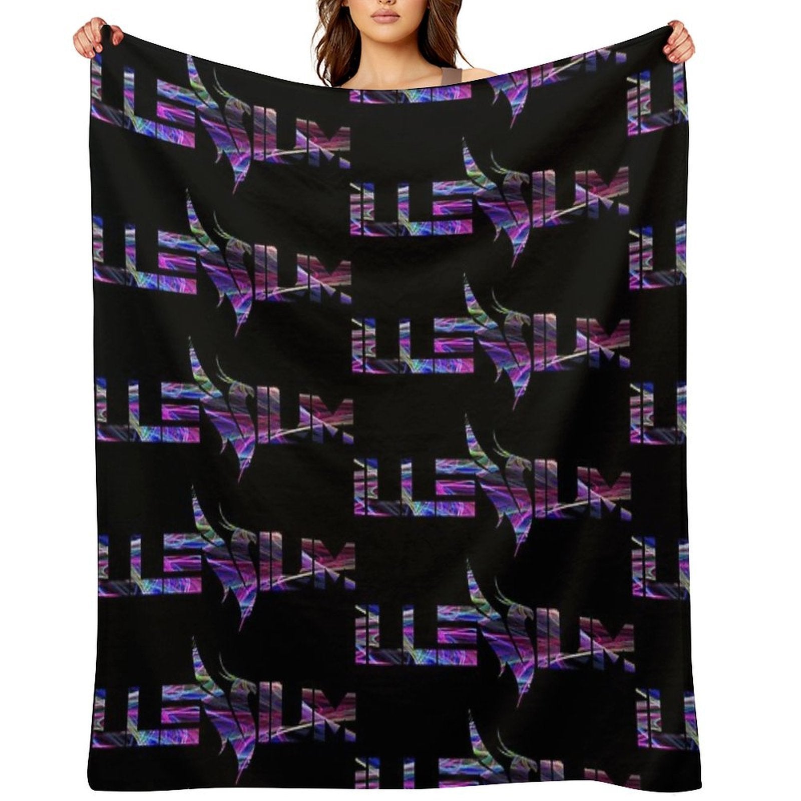Illenium Rave EDM Fanart Premium Throw Blanket