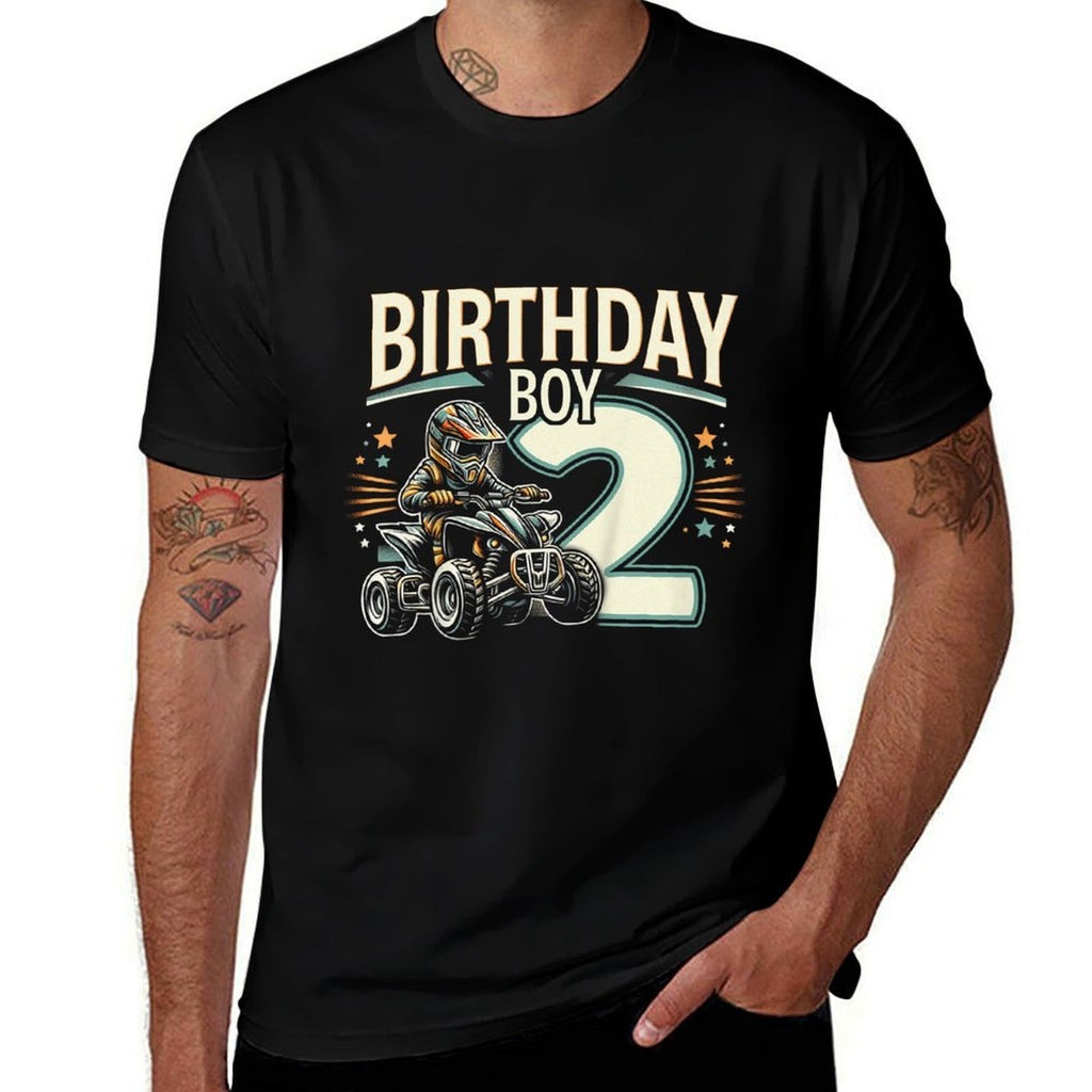Kids 2 Year Old Quad ATV Four Wheeler 2nd Birthday Boy  Classic T-Shirt