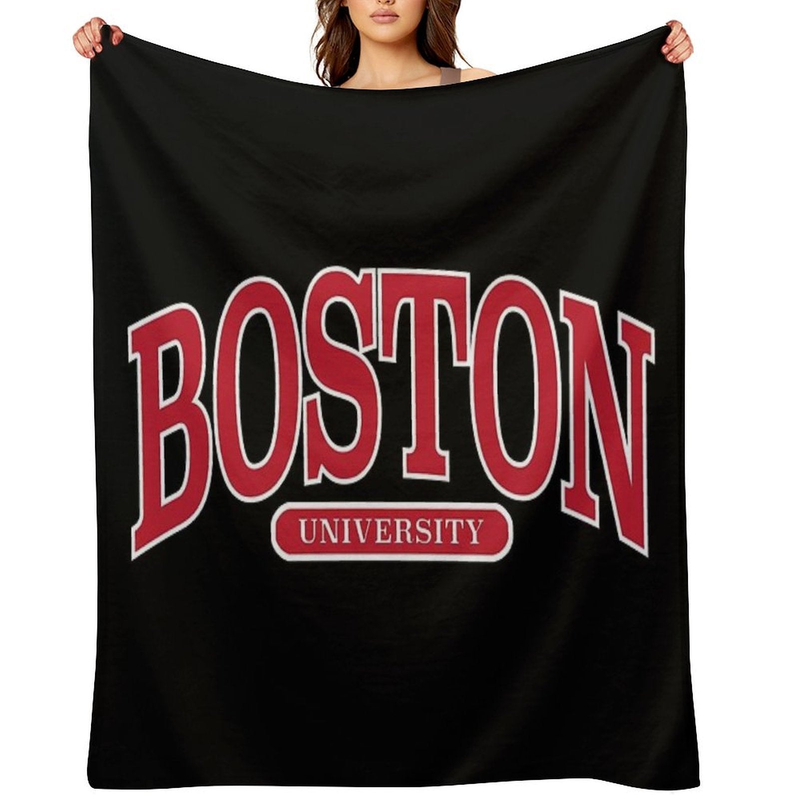 Bu - Serif Font Curved Comfort Throw Blanket
