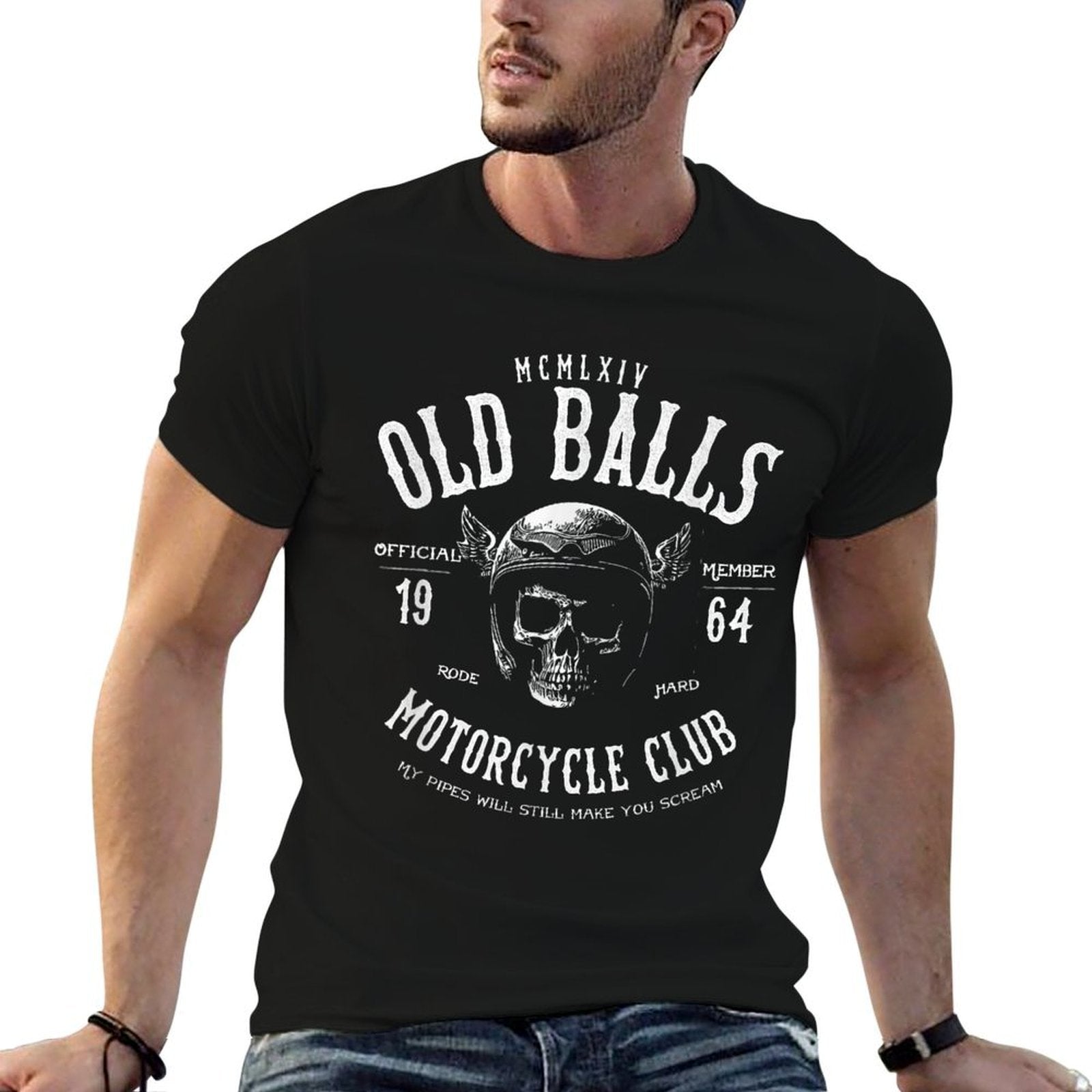 Vintage Motorcycle Birthday for 1964 Men's 60th Birthday  Moisture-wicking T-Shirt