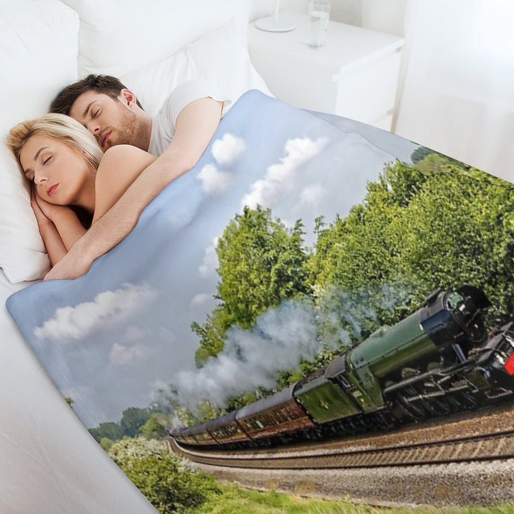 A3 Class 60103 Flying Scotsman Steam Locomotive Durable Throw Blanket
