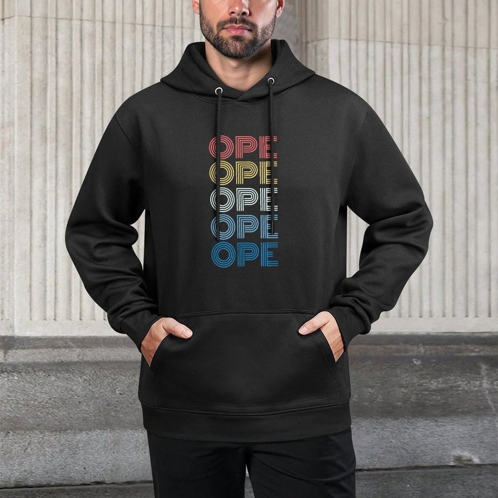 Ope! Funny Midwestern Sorry Retro Midwest Saying Phrase Machine Washable Hoodie
