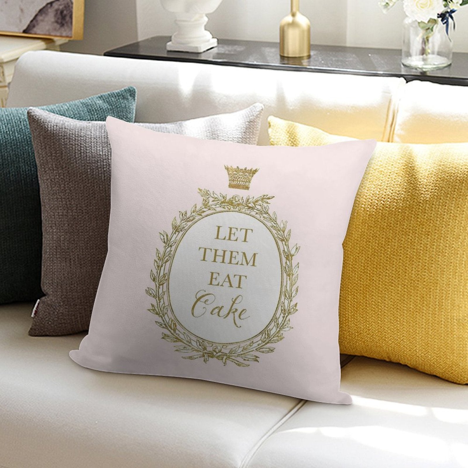 Let Them Eat Cake Soft Warmth Comfort Throw Pillow