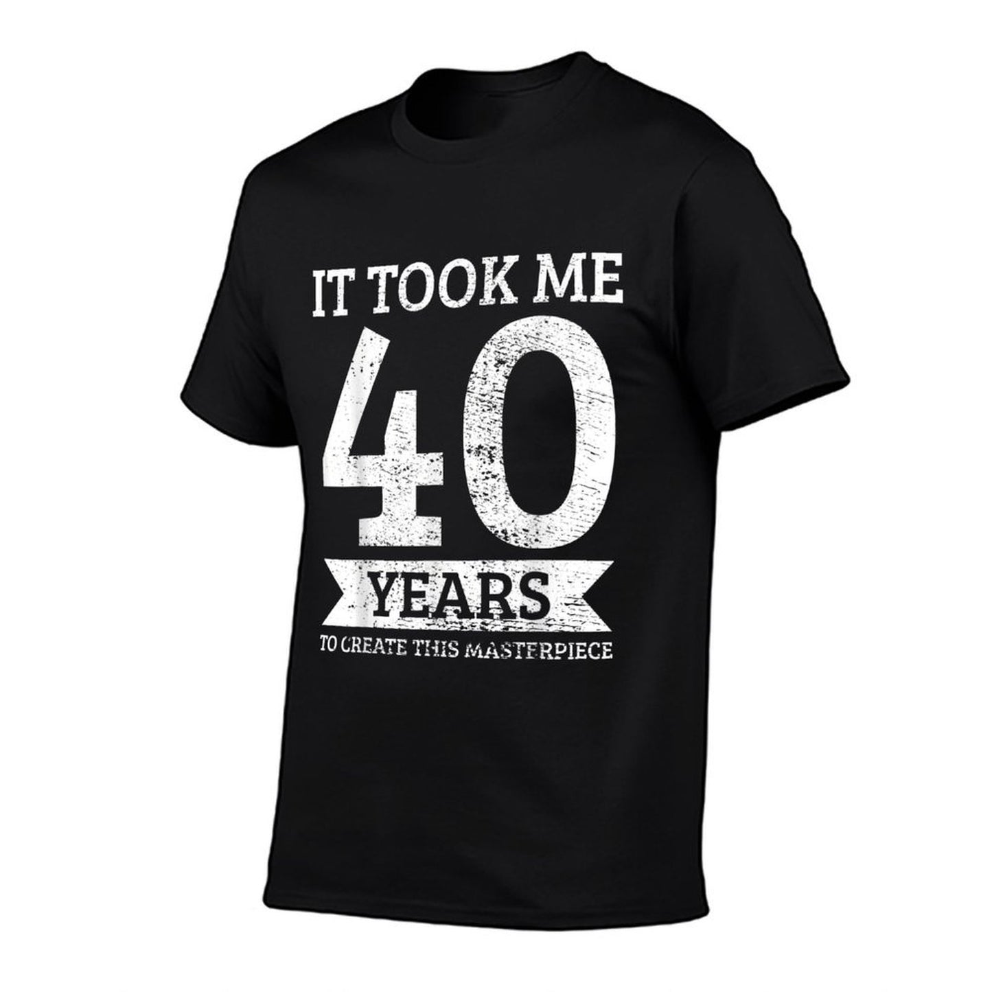 40th Birthday  Heathered Texture T-Shirt