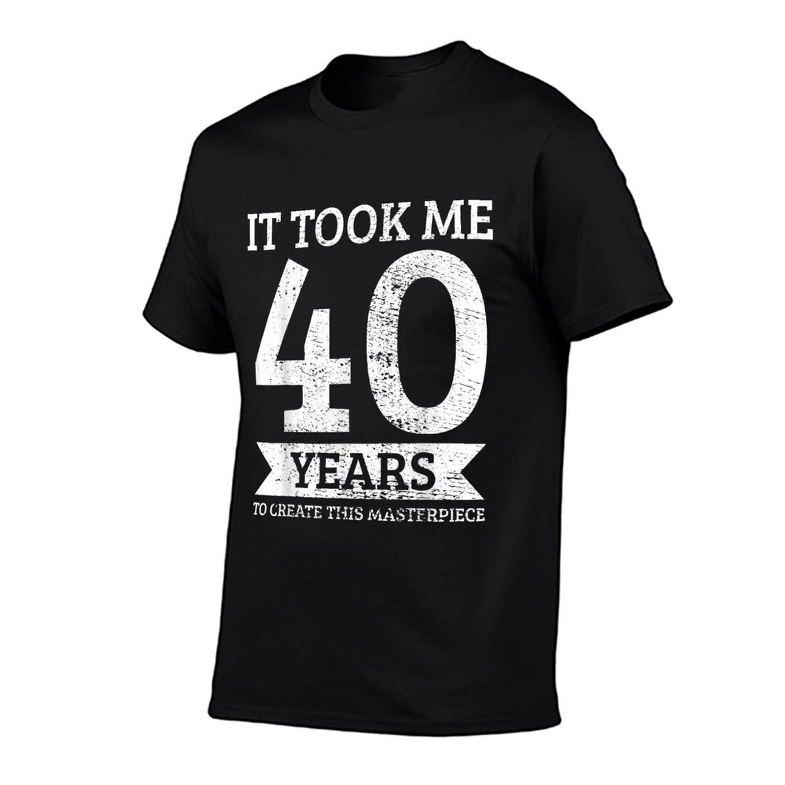 40th Birthday  Heathered Texture T-Shirt