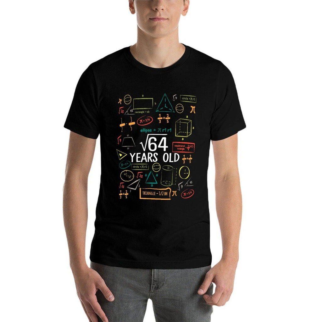 8 Years Old Square Root Math 8th Birthday Boy Girl Kids  Stretchy T-Shirt