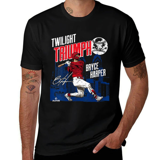 Womens Twilight Triumph Bryce Harper Philadelphia MLBPA  Summer-ready Fabric T-Shirt