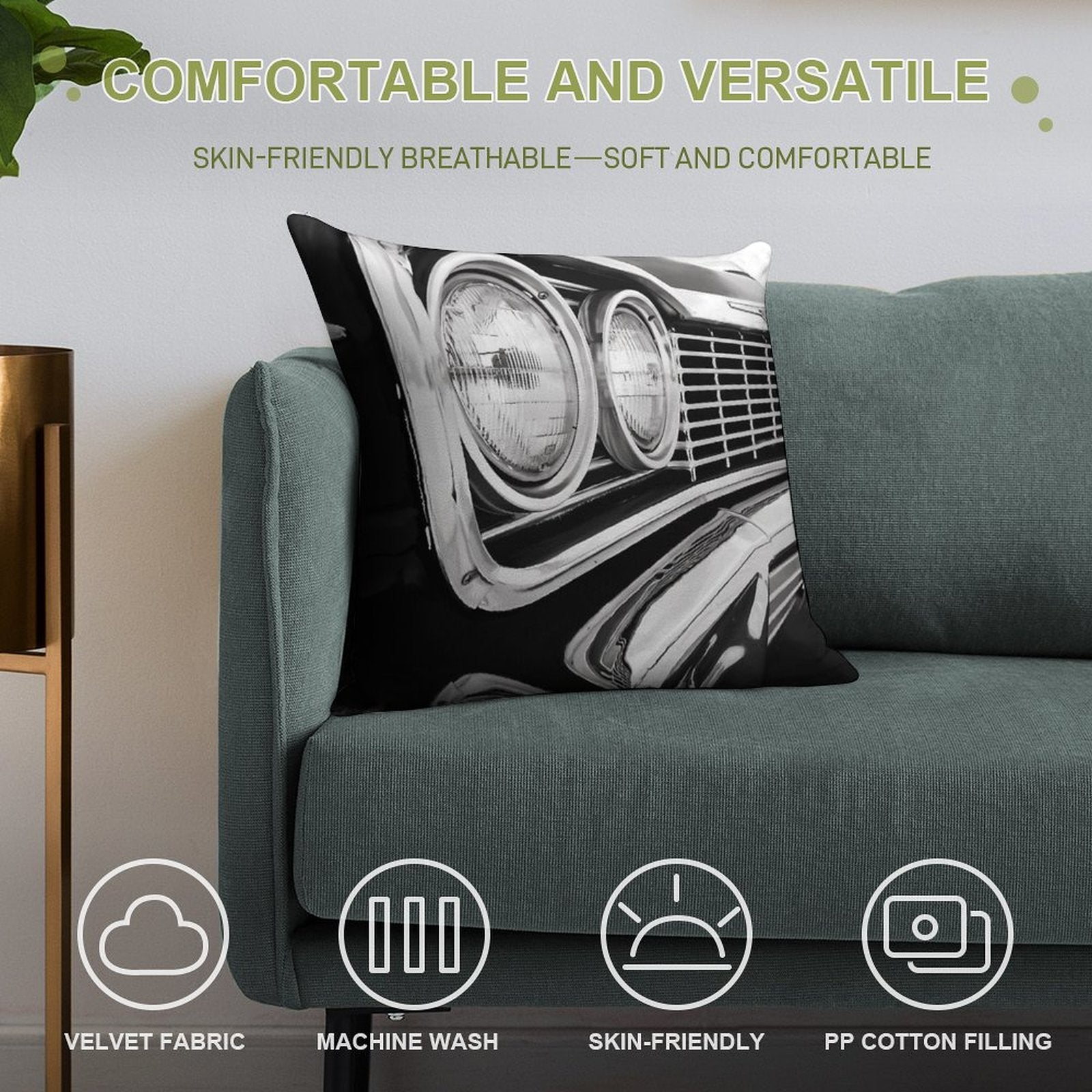 Baby Soft High-Density Material Throw Pillow