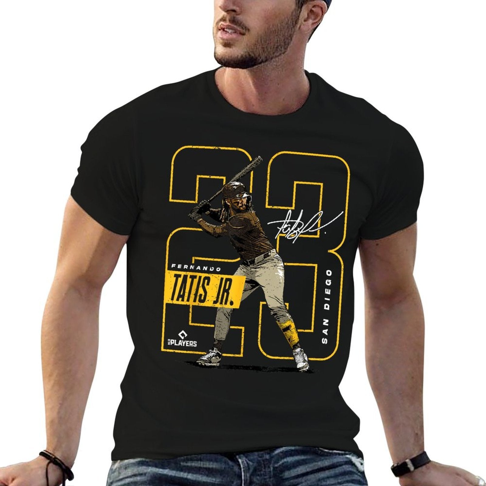 License Champs Fernando Tatis Jr  San Diego MLB Player League  MLBTAT4037, Small, Brown  Eco-friendly Material T-Shirt