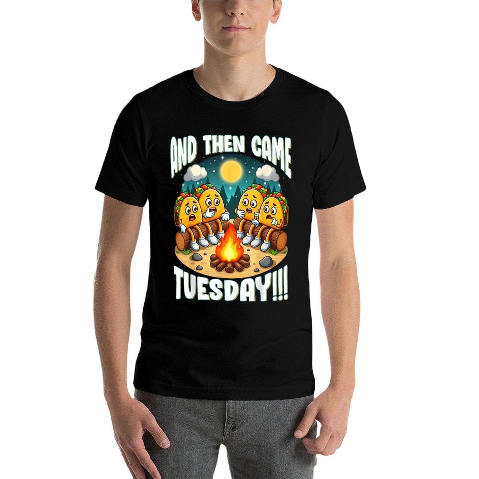 And Then Came Tuesday Scary Campfire Story Taco Tuesday  Vintage-inspired T-Shirt