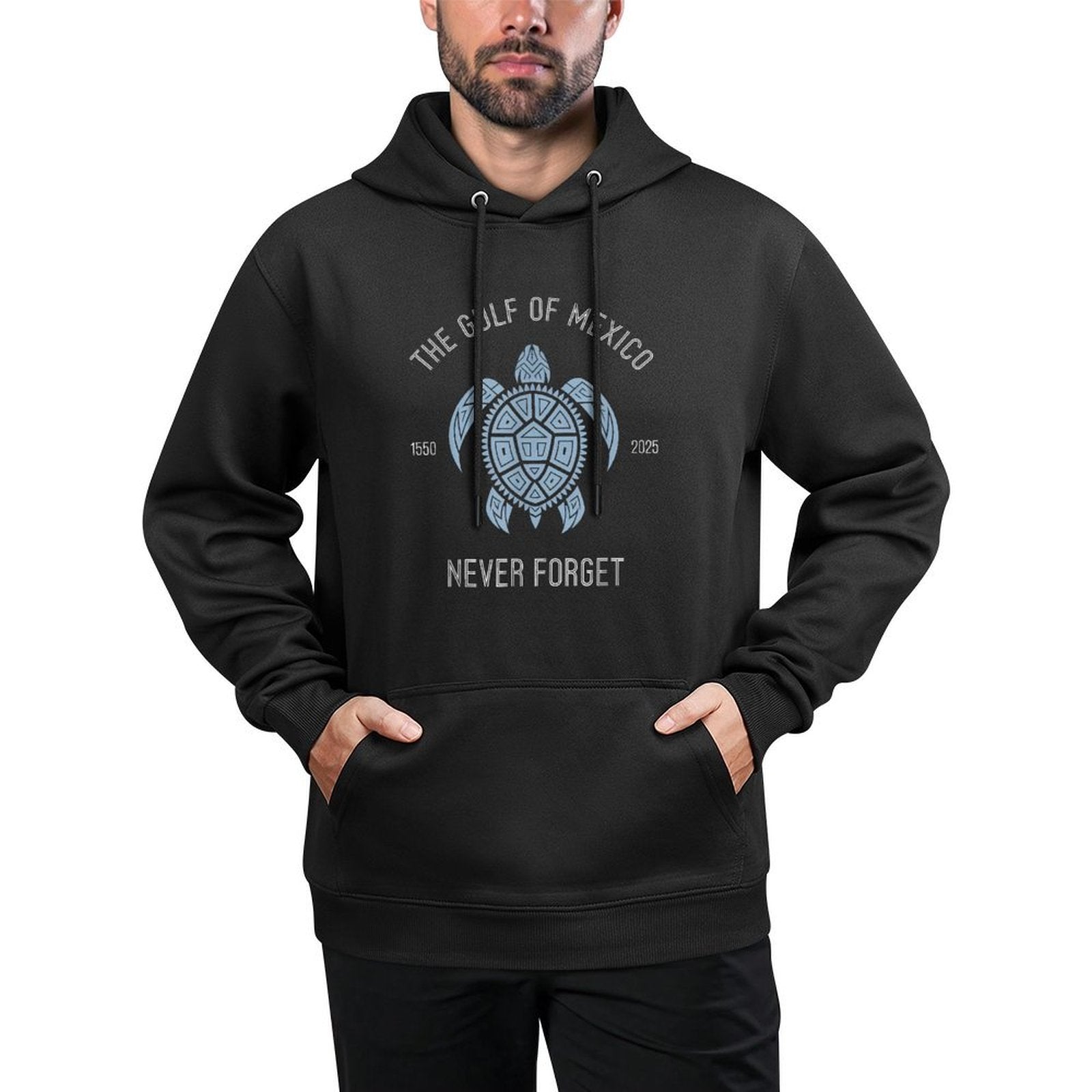 Gulf of Mexico Est 1550 - 2025 Never Forget Turtle Casual Wear Hoodie