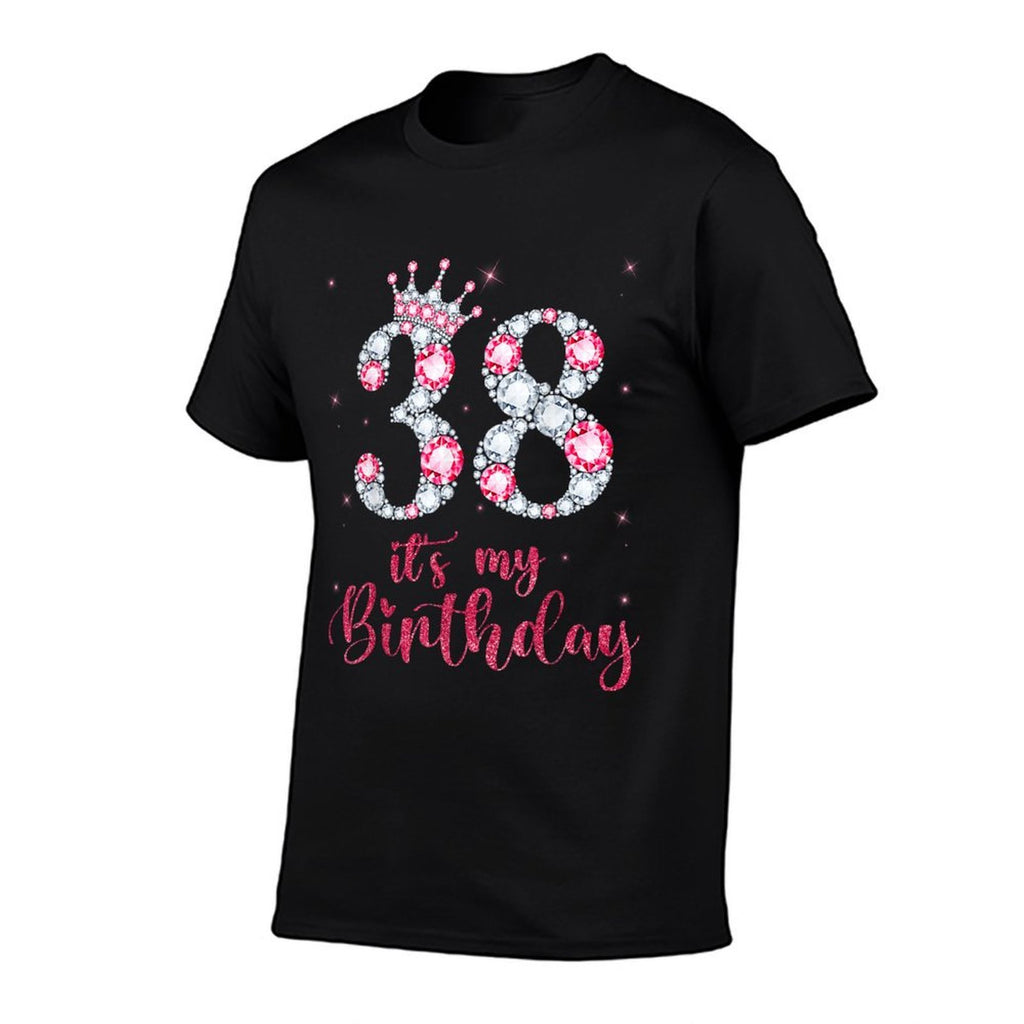 38 It's My Birthday 38 Years Old 38th Birthday Girl Lady  Breathable T-Shirt