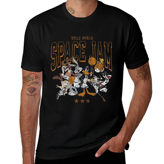 Space Jam Classic Tune Squad Distressed Poster Comfortable T-Shirt