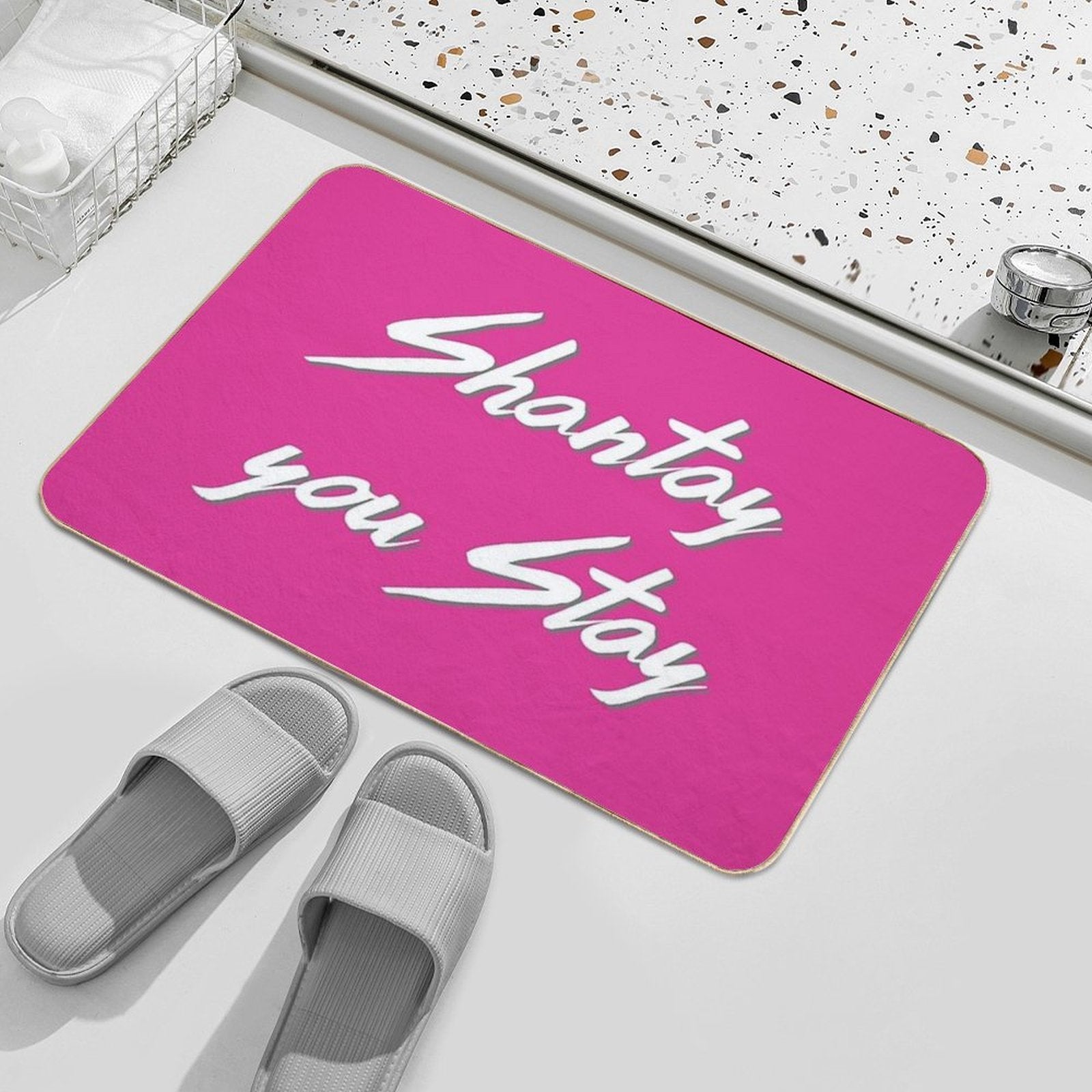 Shantay You Stay  Rapid-Drying Bath Mat