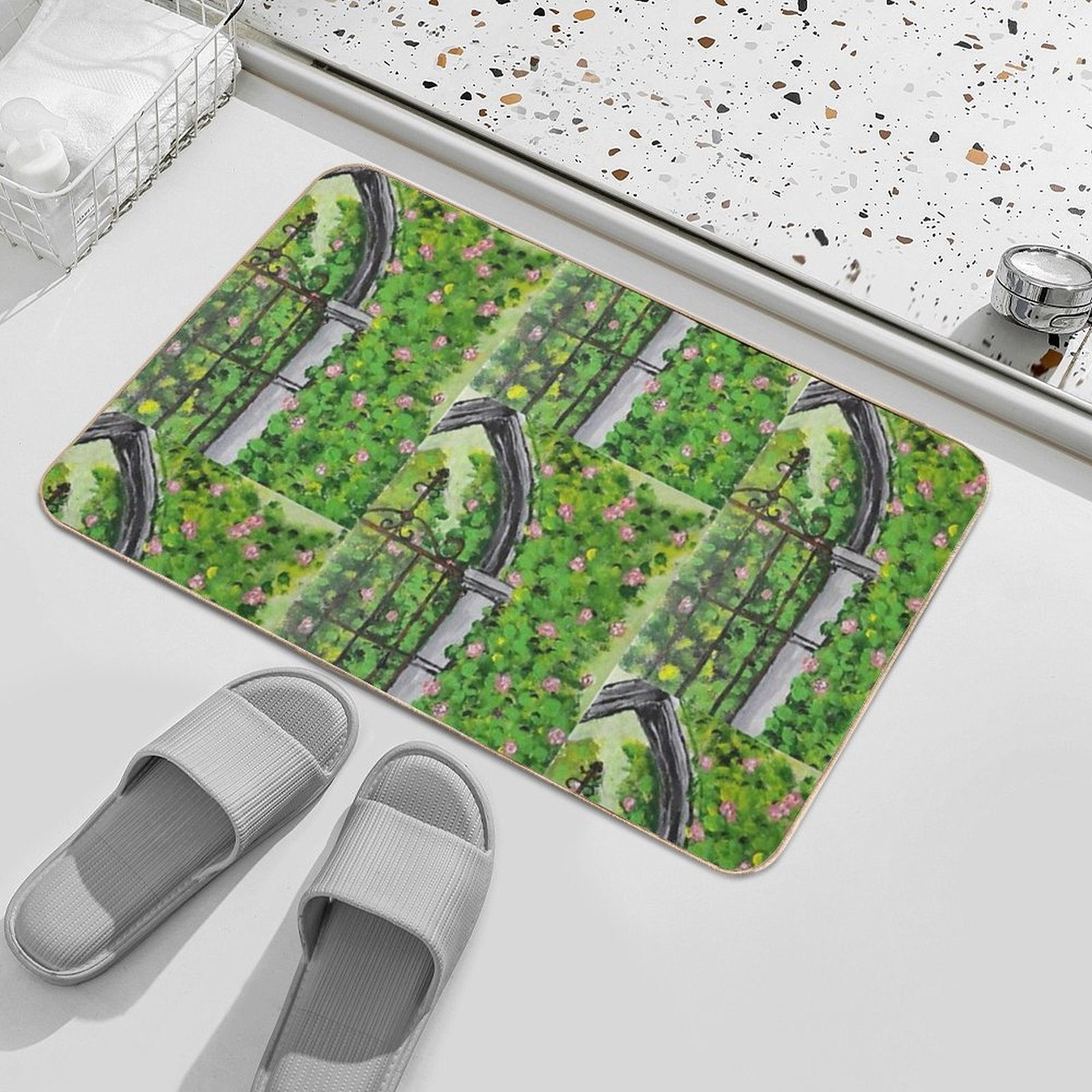 Secret Garden Entrance  Eco-Friendly Bath Mat