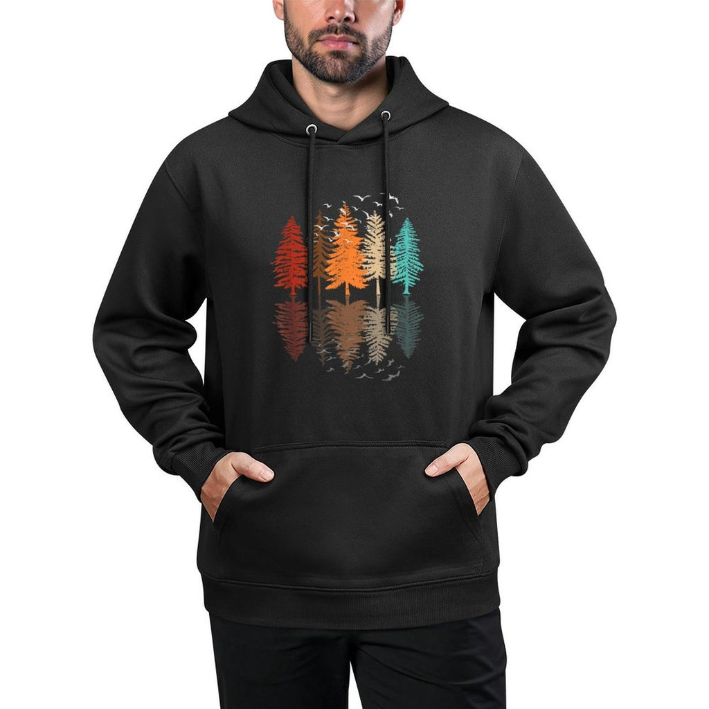 Trees Reflection Wildlife Landscape Nature Forest Relaxed Fit Hoodie