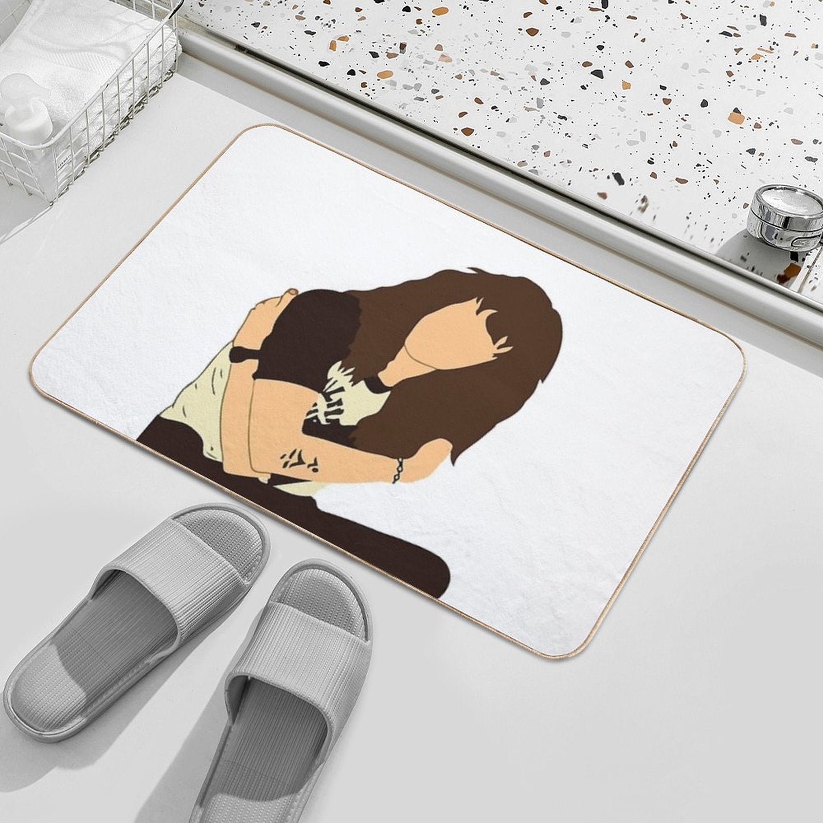 Stranger Things  Eddie Munson The Freak  Absorbent Bath Mat
