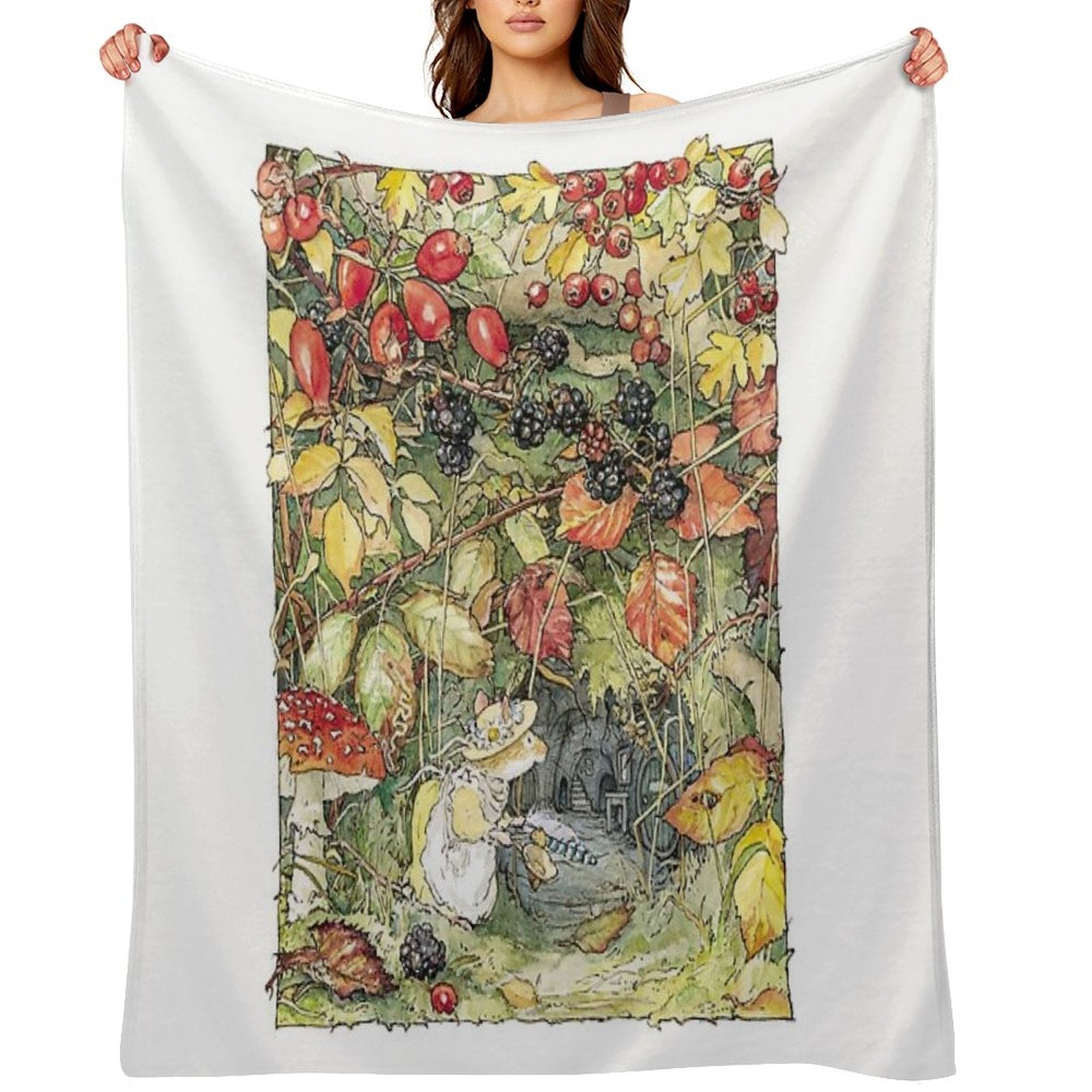 Primrose at The Entrance to The Tunnels Eco-conscious Throw Blanket