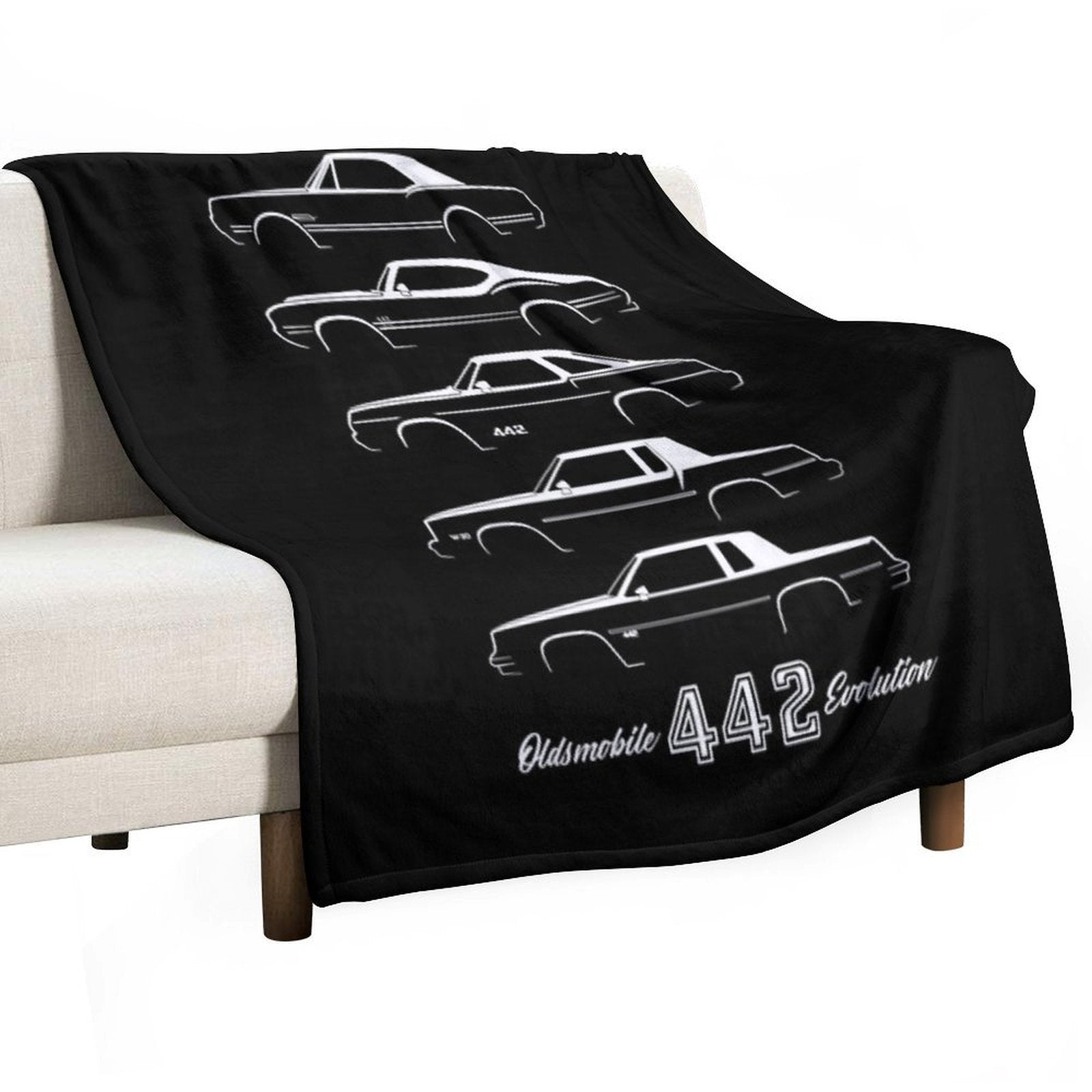 Oldsmobile 442 Evolution Gift-ready Throw Blanket