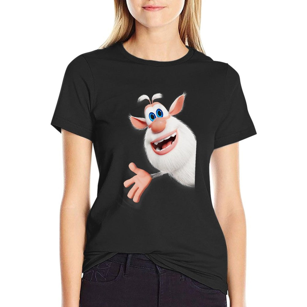 Booba Cartoon Character Merch  Breathable T-Shirt