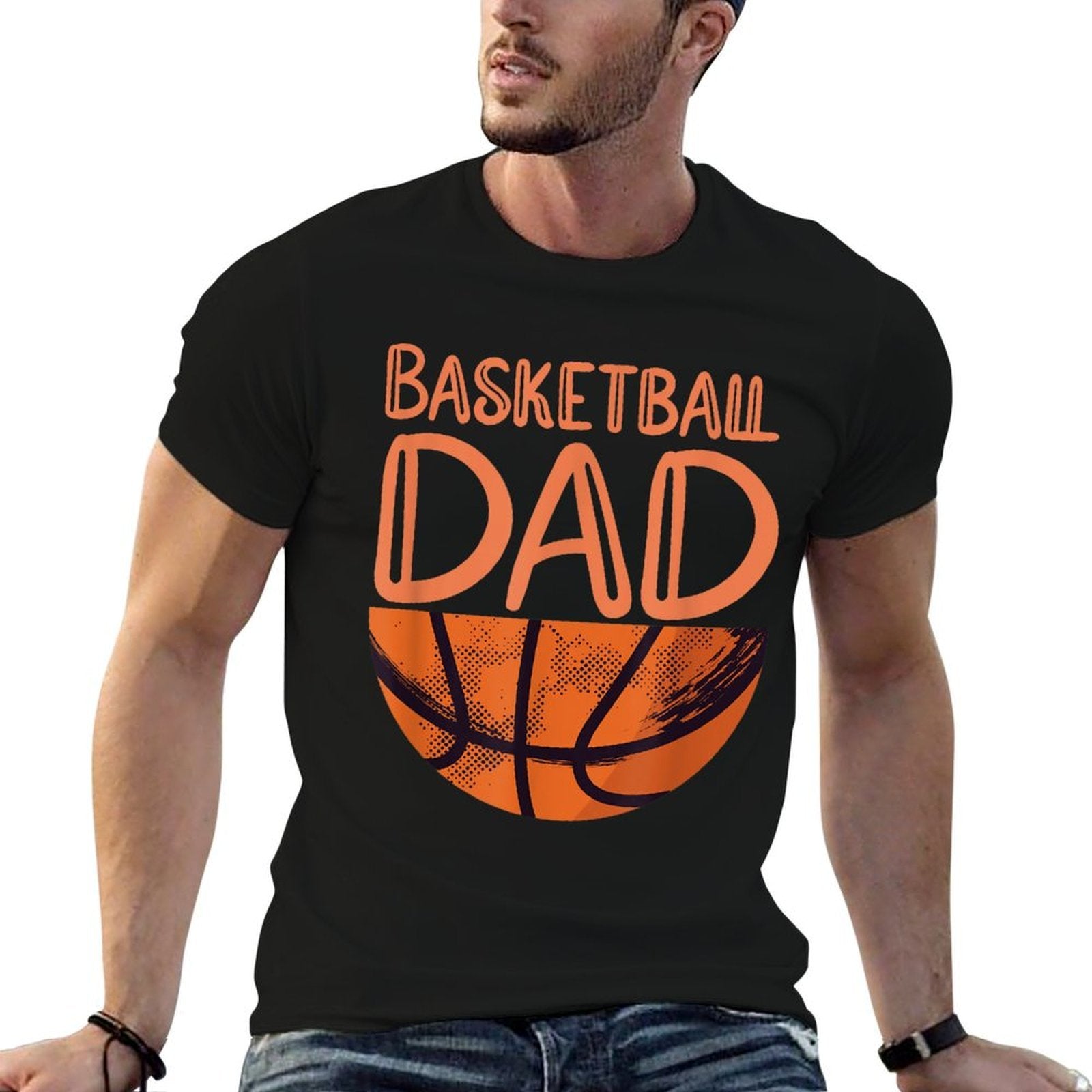 Basketball Dad - Basketball Player Vintage Basketball  Breathable T-Shirt