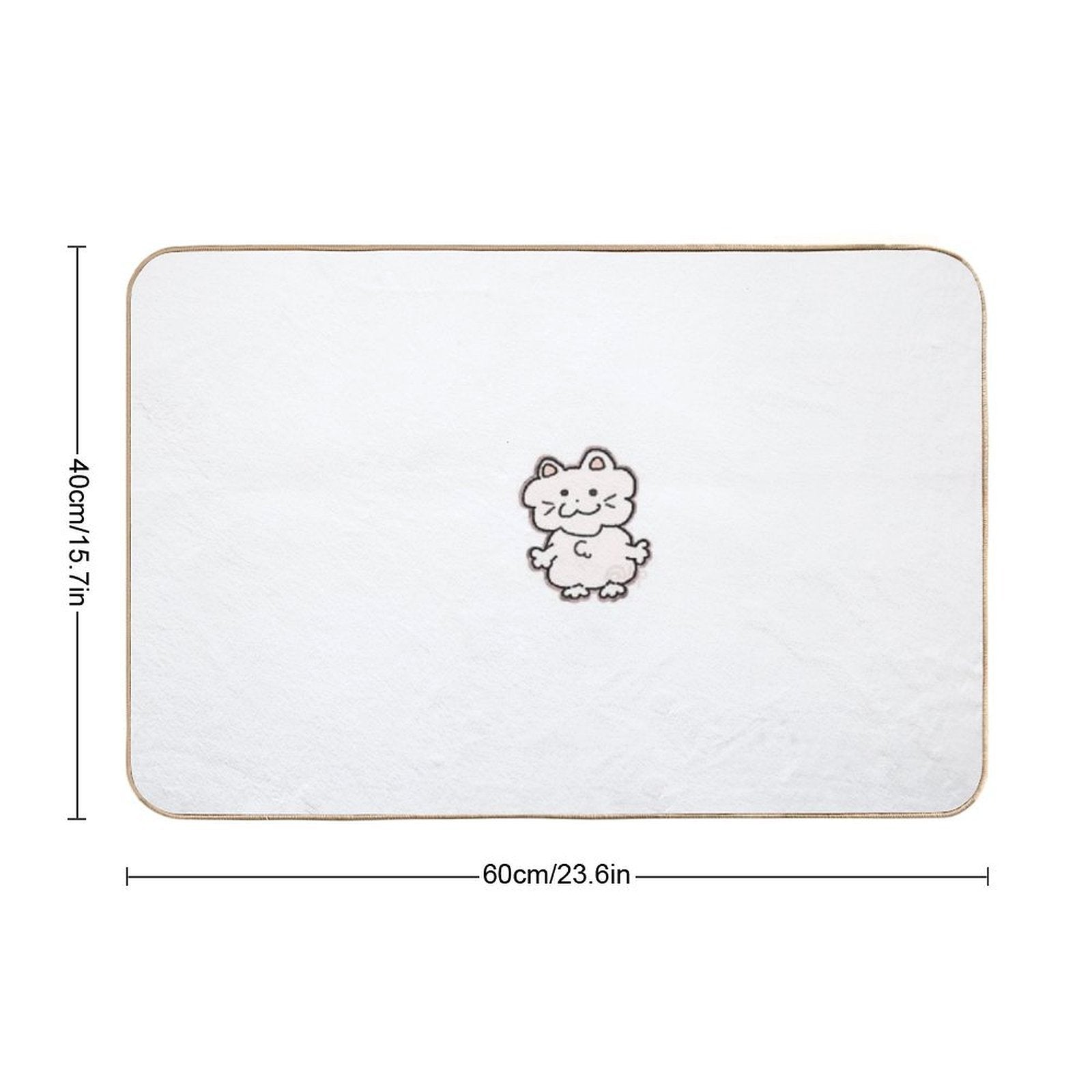 Doodle Cat  Long-Lasting Bath Mat
